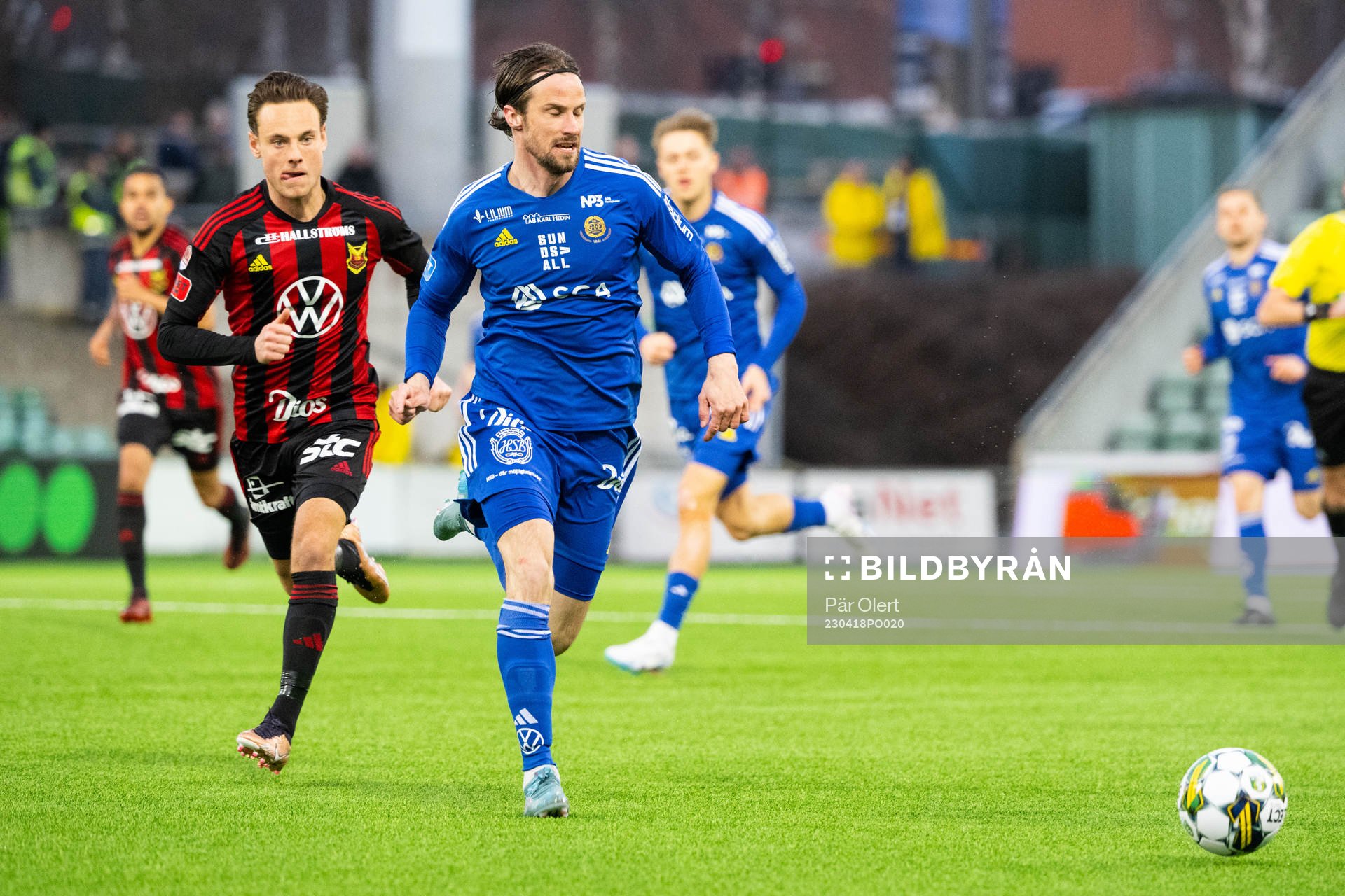 Östersunds Cesar Weilid och GIF Sundsvalls Linus Hallenius