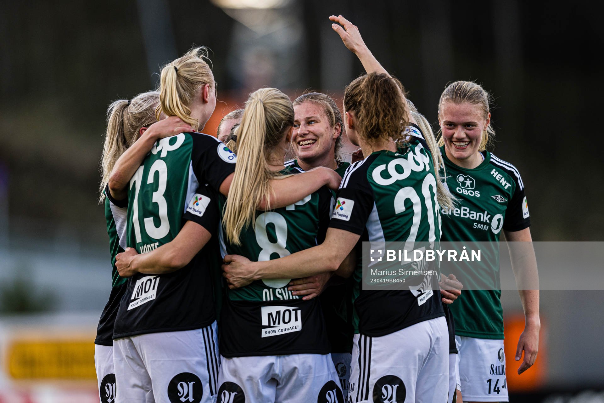 Cesilie Andreassen of Rosenborg celebrates