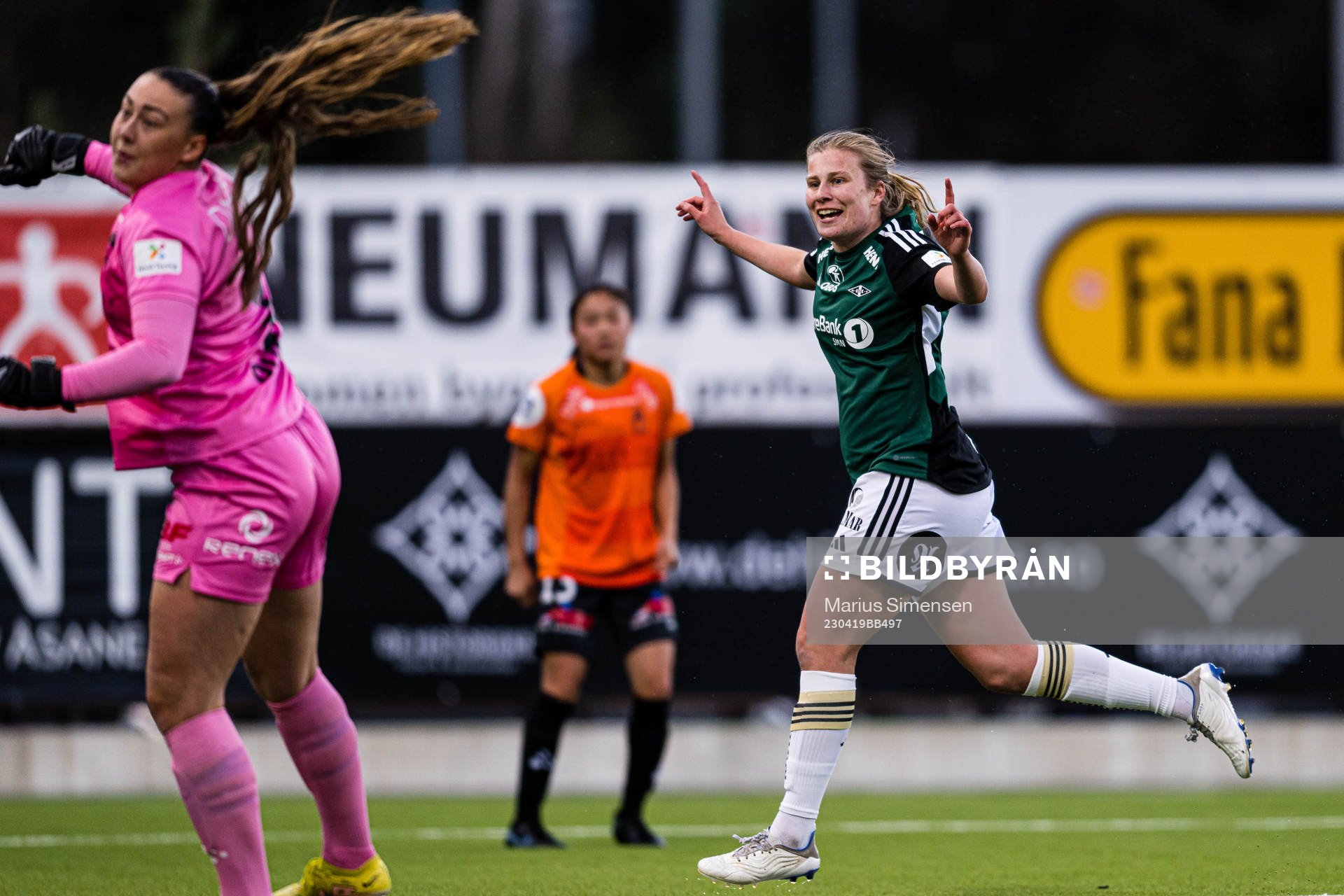 Cesilie Andreassen of Rosenborg celebrates