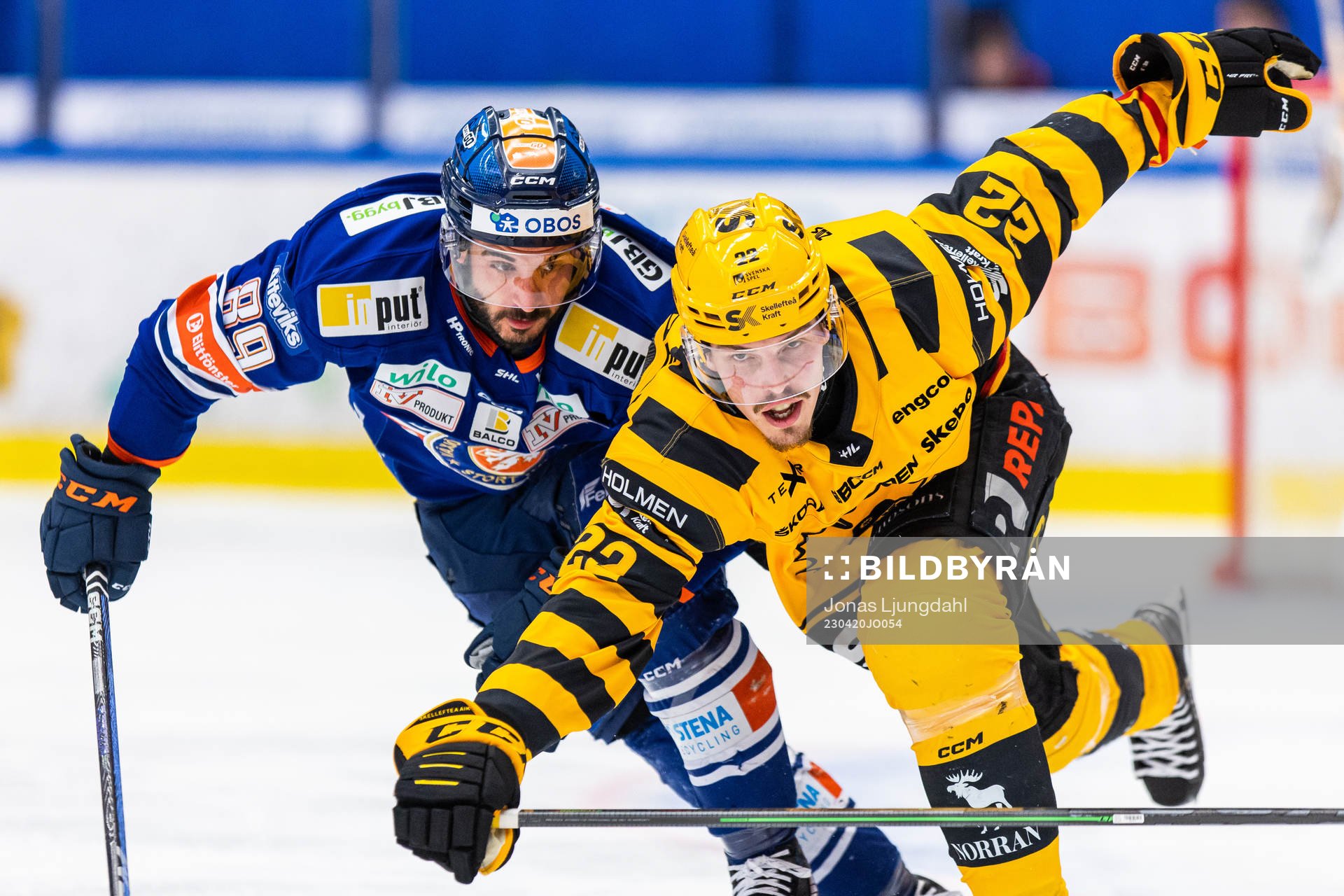 Växjös Jayden Halbgewachs och Skellefteås Jonathan