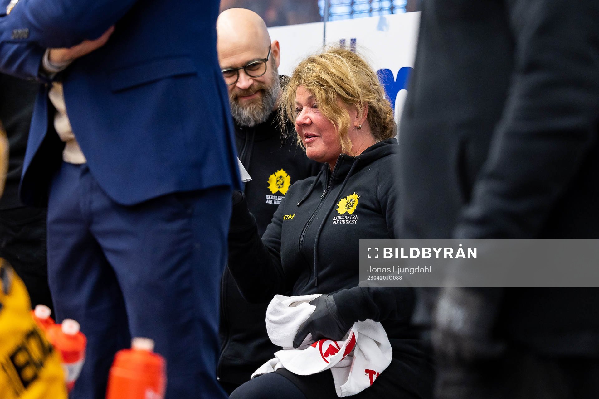 Skellefteås läkare Karin Granberg har fått en puck i