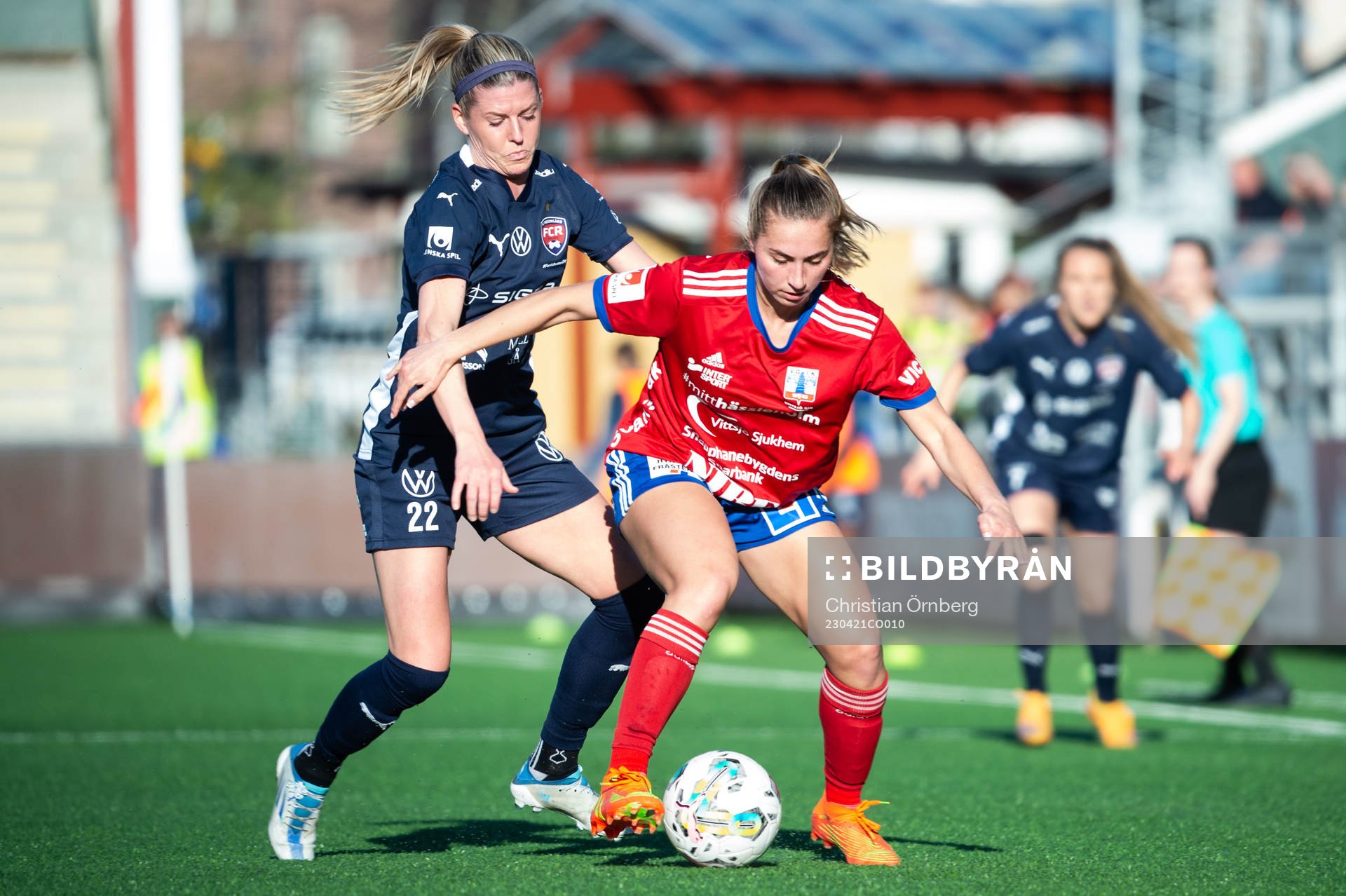 FC Rosengårds Olivia Schough och Vittsjös Sarah