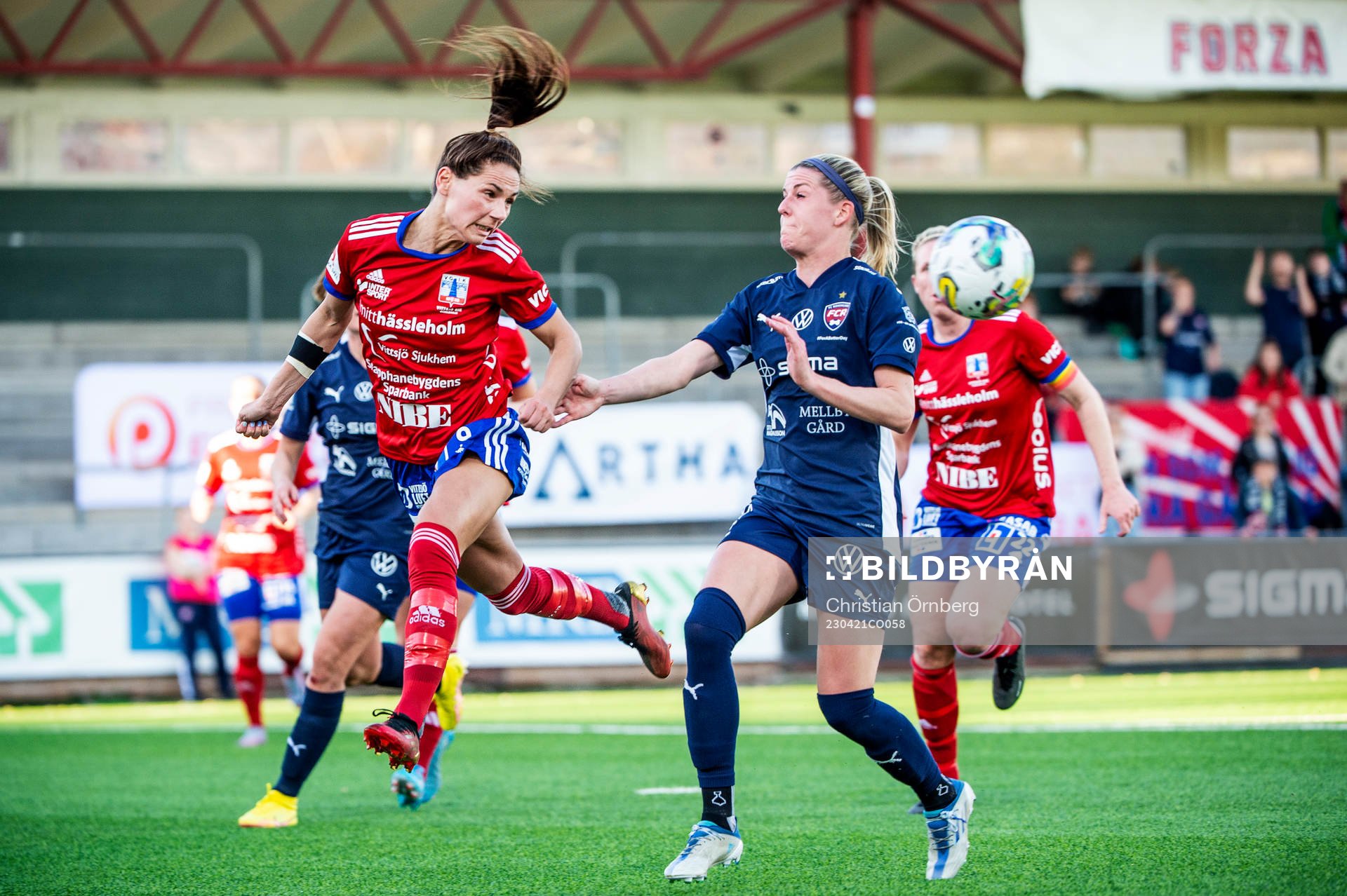 Vittsjös Elisabet Klinga mot FC Rosengårds Olivia Schough