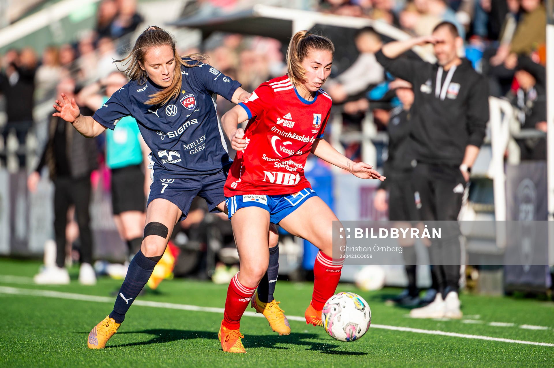 FC Rosengårds Fiona Brown mot Vittsjös Sarah Stratigakis