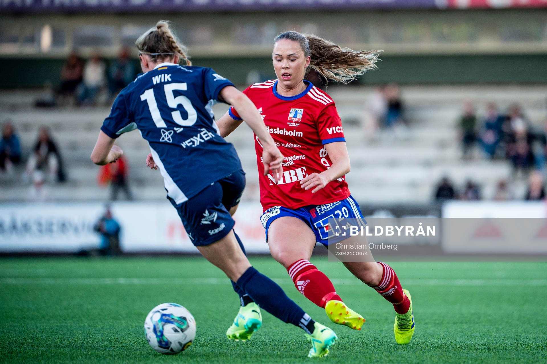 Vittsjös Hanna Ekengren mot FC Rosengårds Jessica Wik