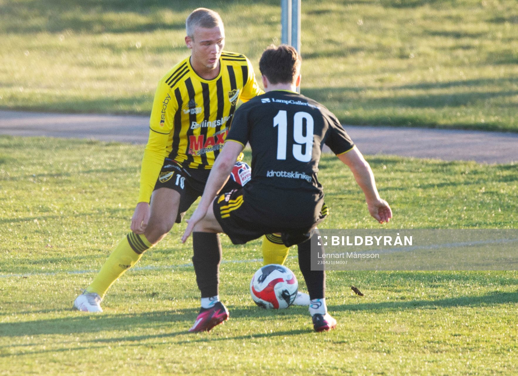 IFK Hässleholms Olle Kjellman Olblad i matchen i division