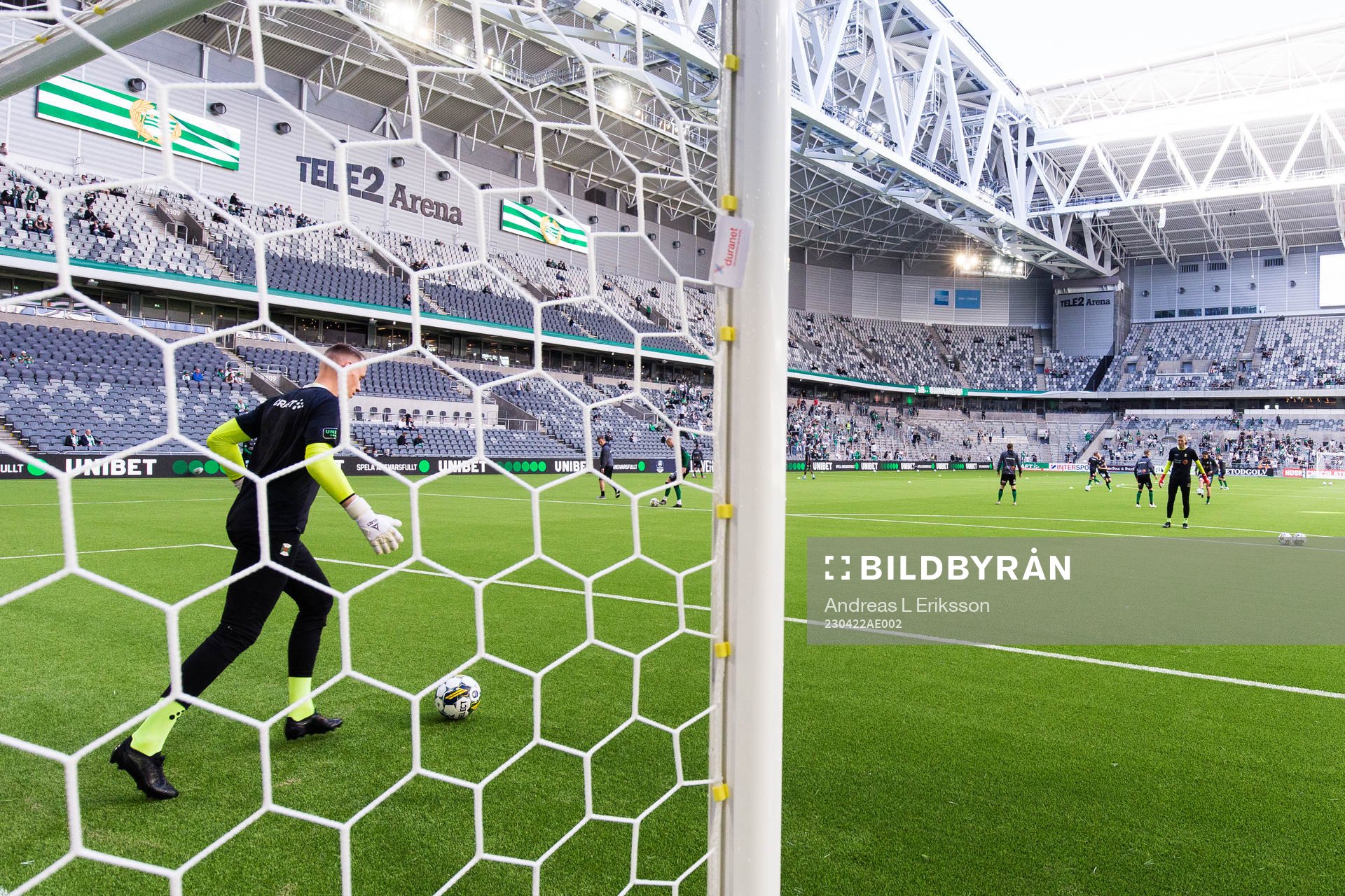 Varbergs målvakter David Olsson och Fredrik Andersson
