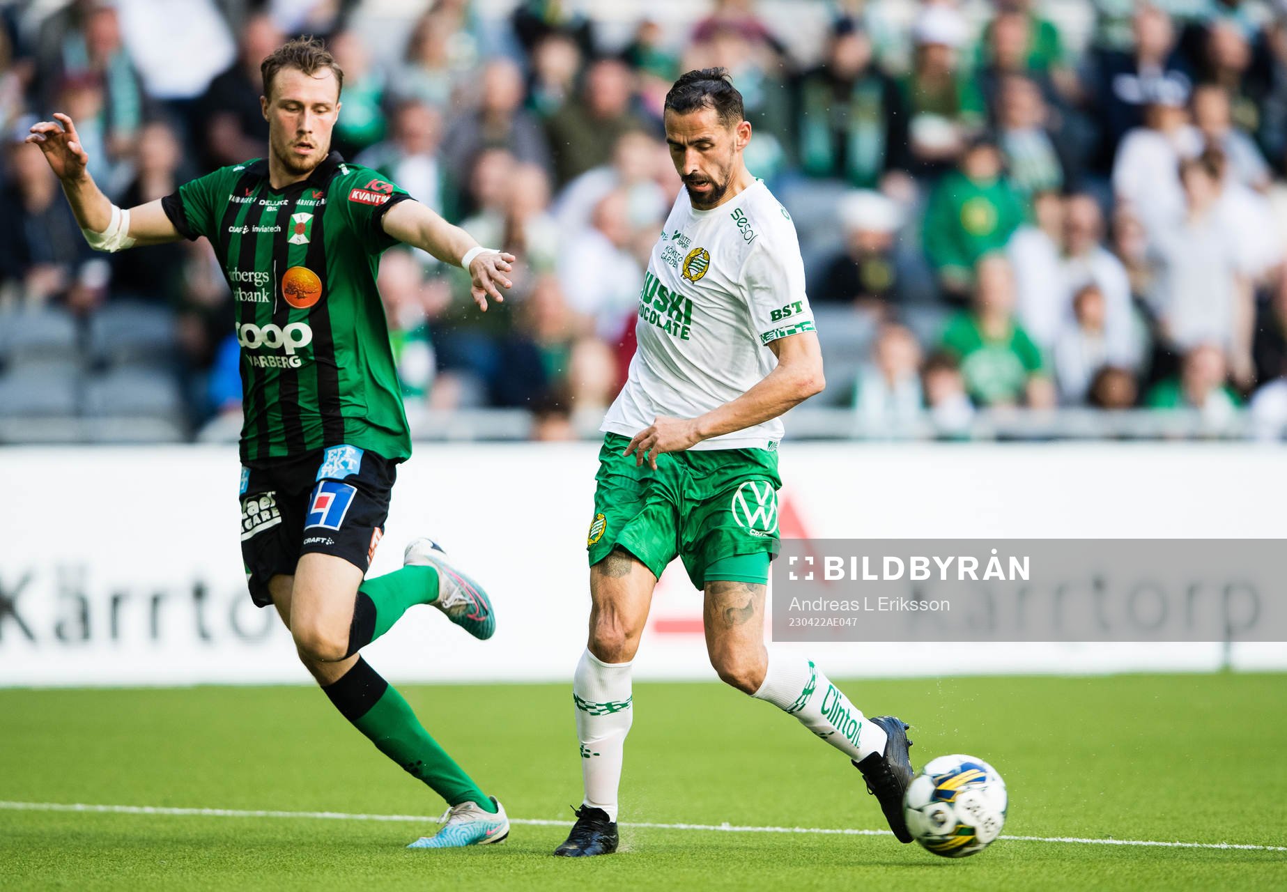 Varbergs Niklas Dahlström och Hammarbys Loret Sadiku