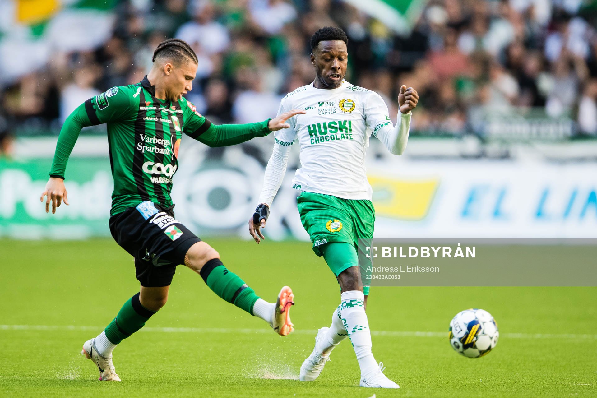 Varbergs Maxime Anne Marie Sainte och Hammarbys Shaquille