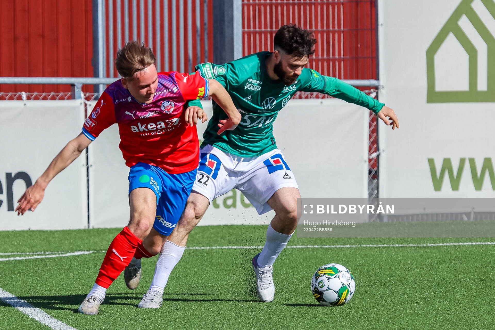 Helsingborgs Simon Bengtsson och Brages Jonathan Syberg