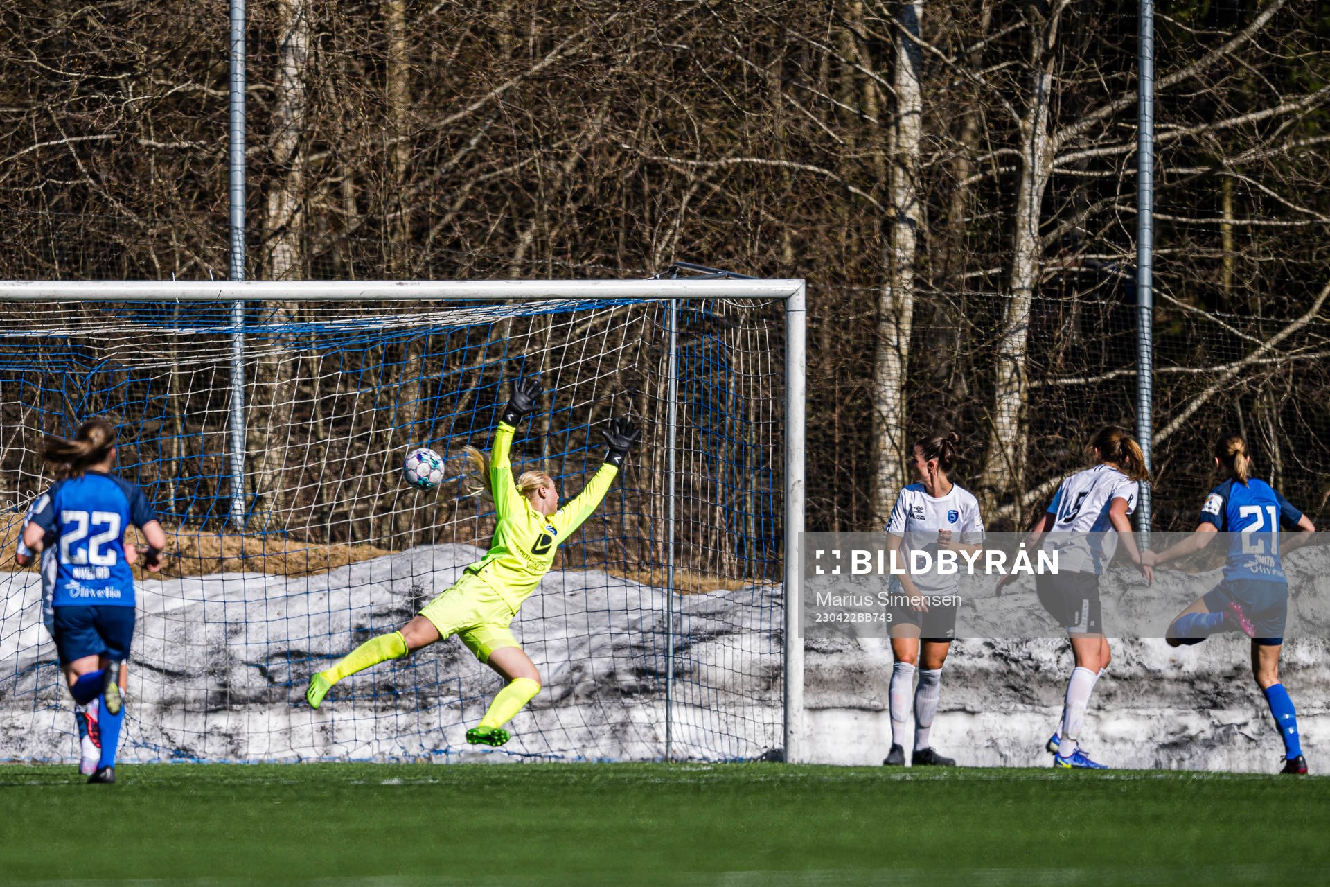 Celina Opland Smith of Grei scores the 2-0 goal