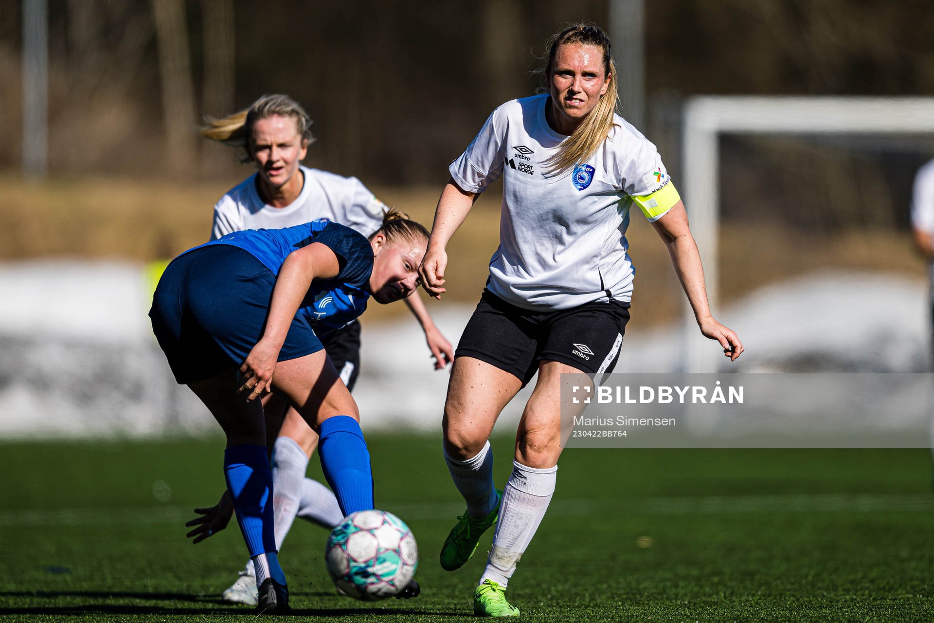 Ine Marie Thoresen Wedaa of Fyllingsdalen during the 1. division football match between Grei and Fyllingsdalen on April 22, 2023 in Oslo.