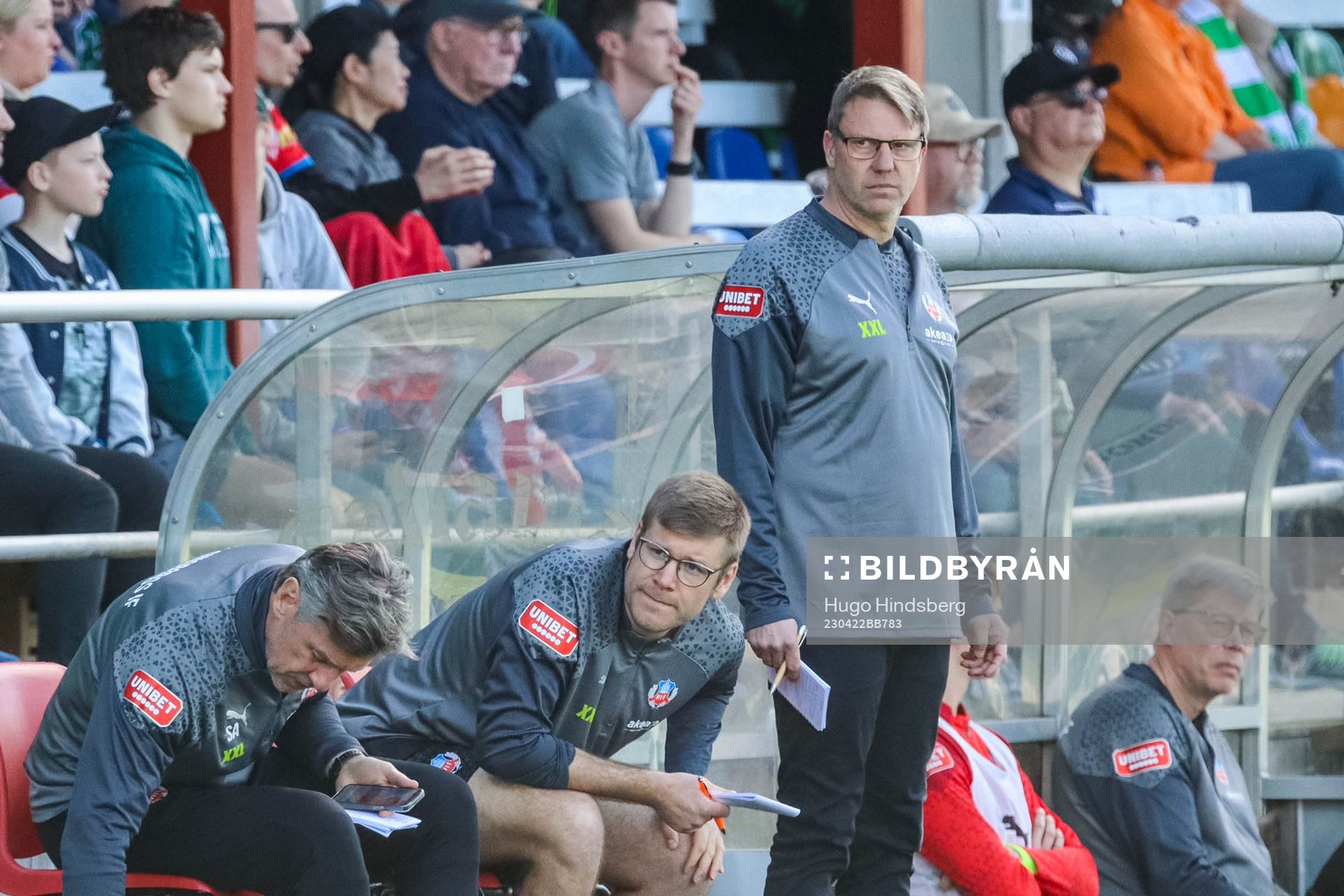 Helsingborgs assisterande tränare Sven Andersson och Hans