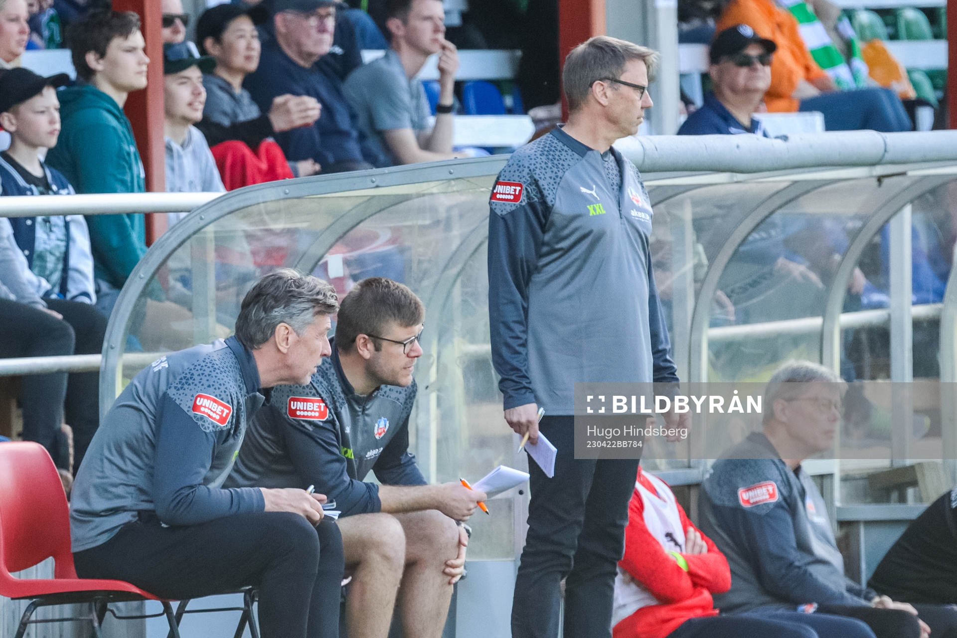 Helsingborgs assisterande tränare Sven Andersson och Hans