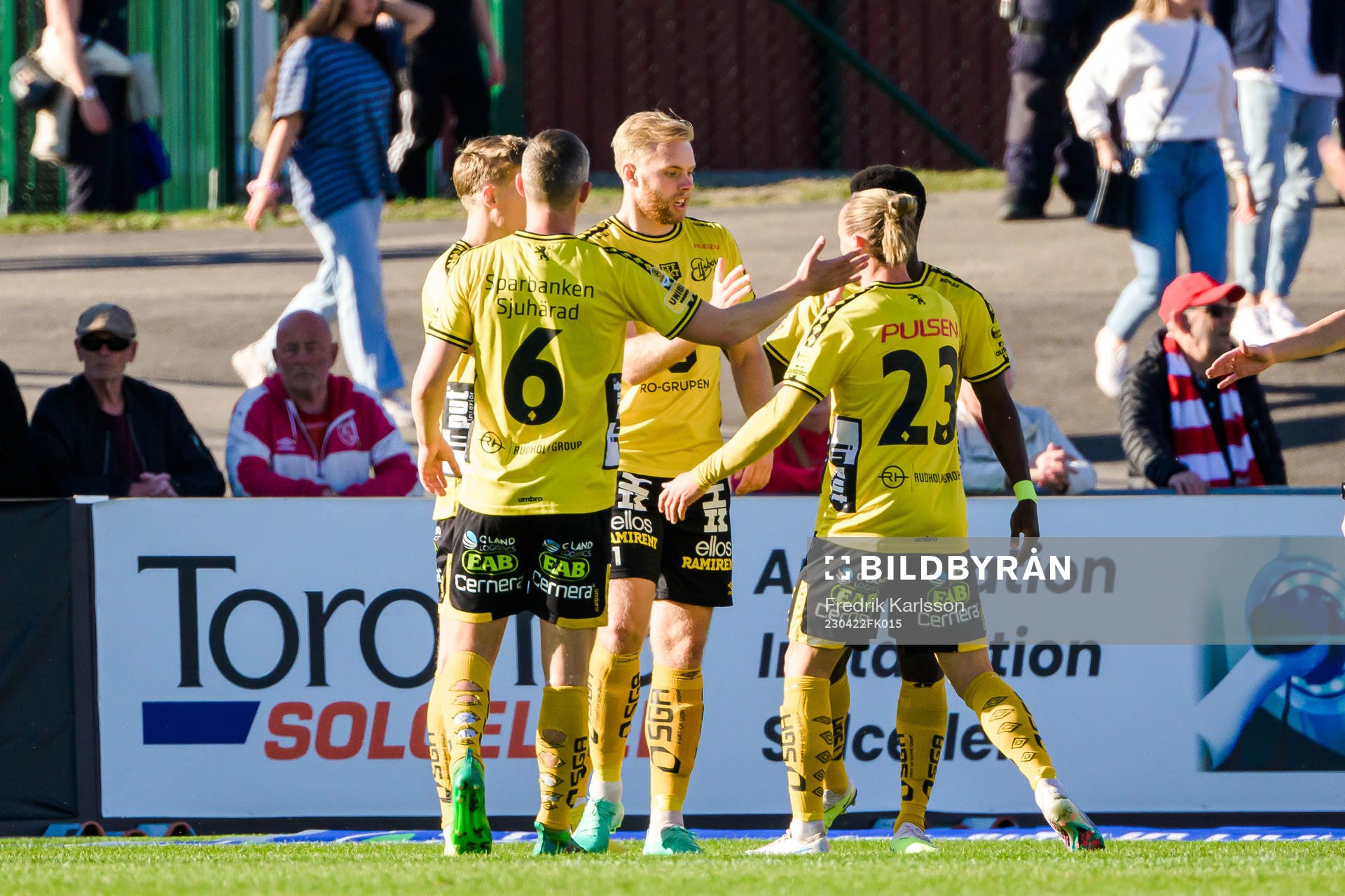 Elfsborgs Sveinn Guðjohnsen jublar