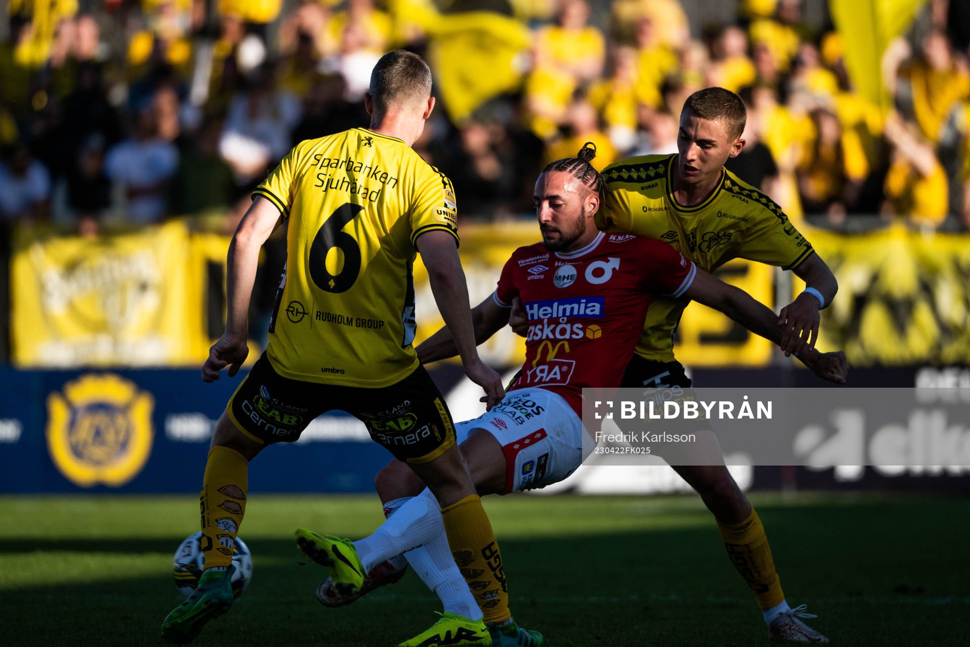 Degerfors Dijan Vukojevic och Elfsborgs Gustaf Lagerbielke