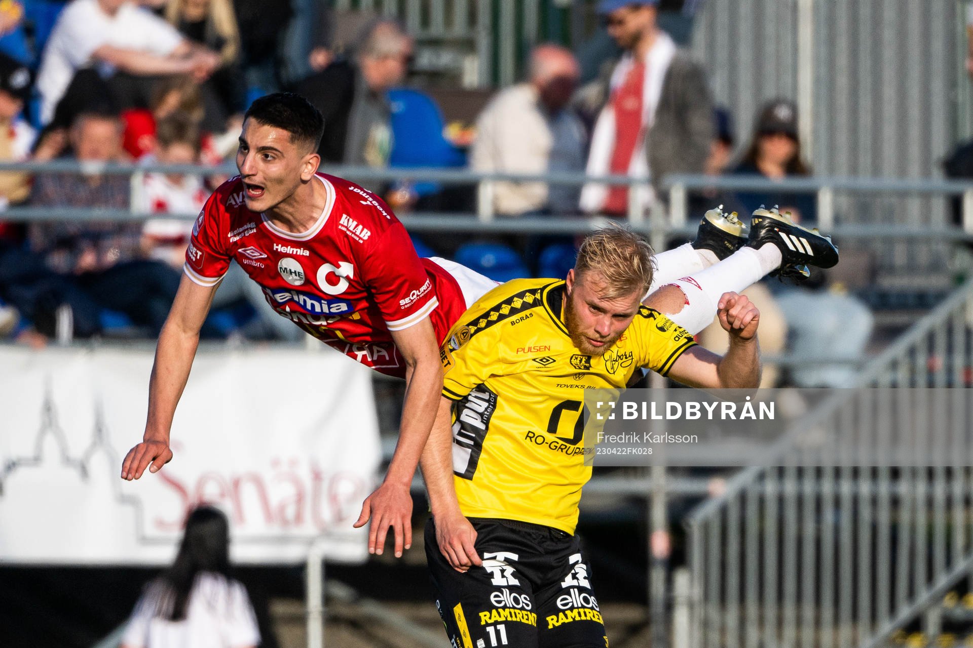 Degerfors Seid Korac och Elfsborgs Sveinn Guðjohnsen