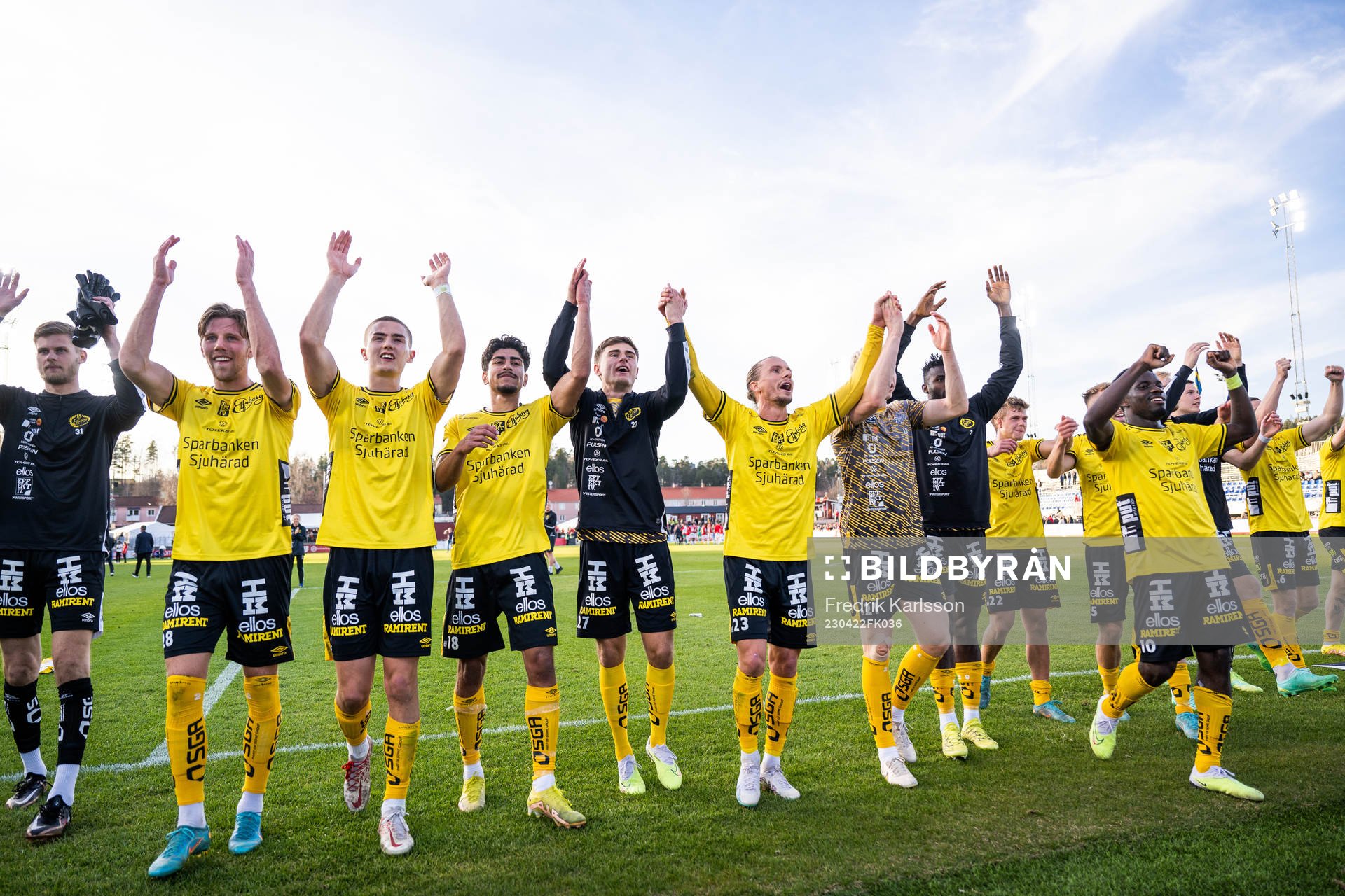 Elfsborgs spelare jublar