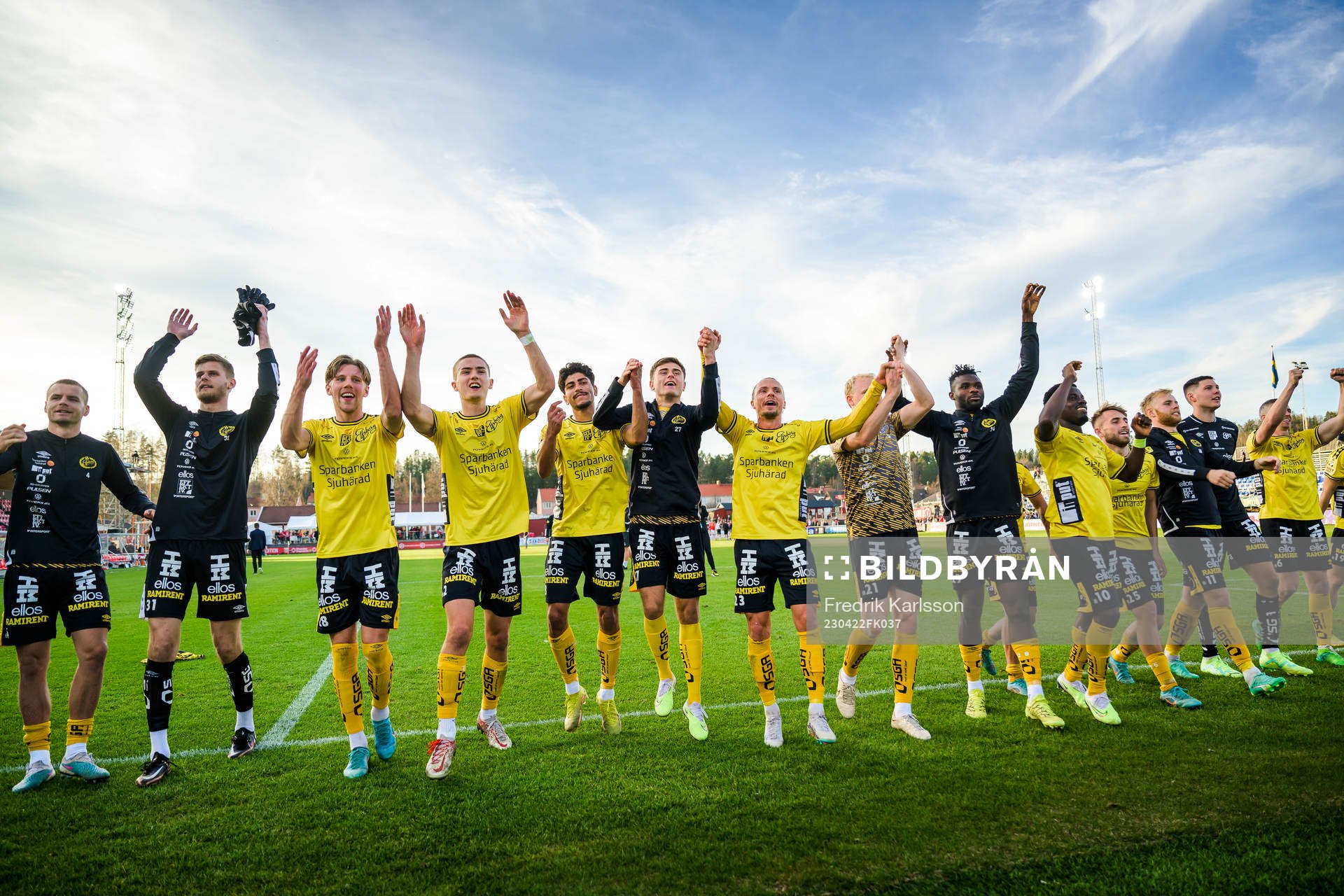 Elfsborgs spelare jublar