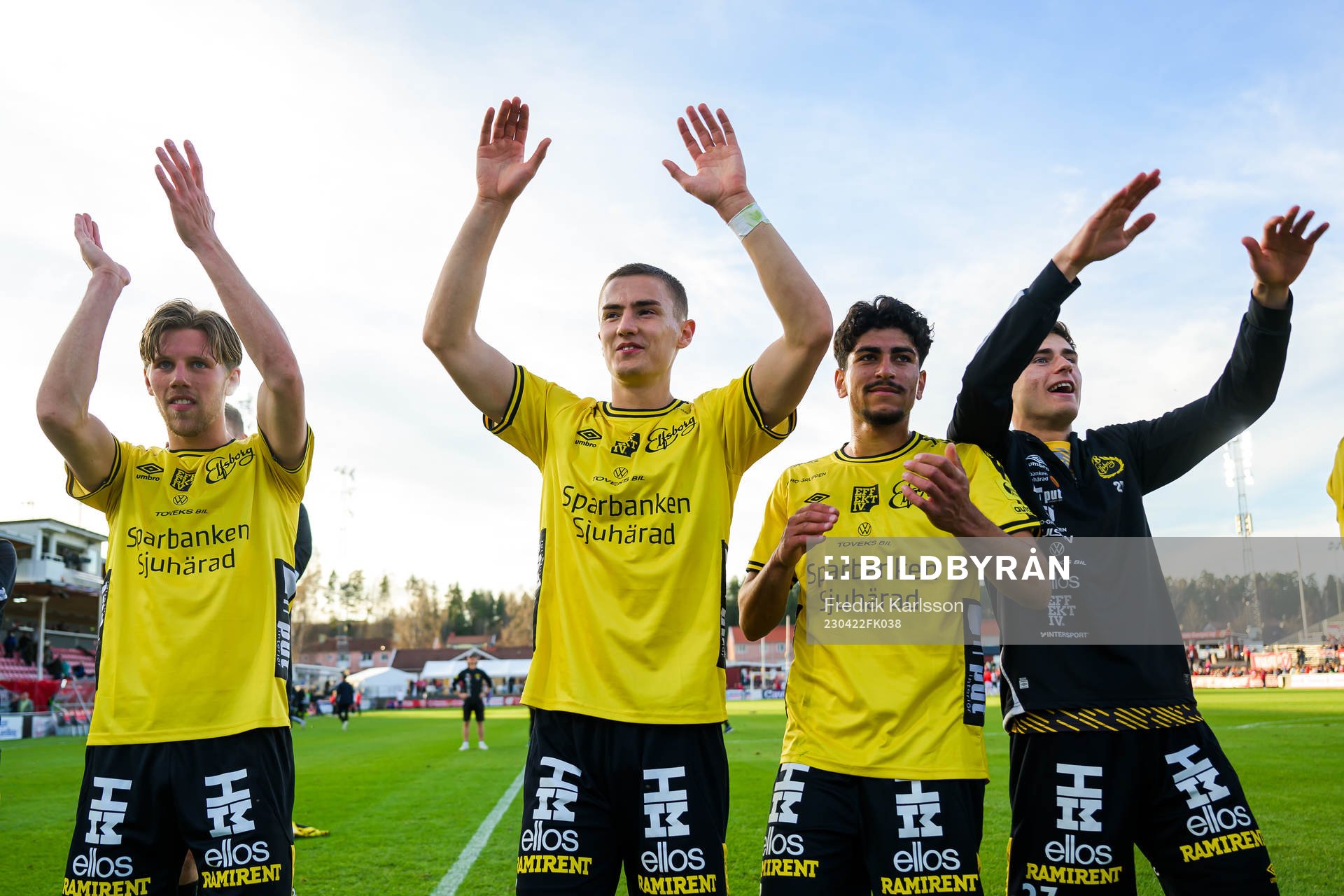 Elfsborgs spelare jublar