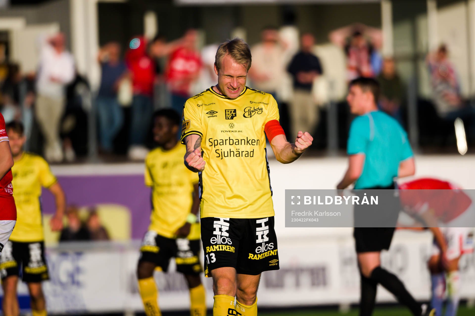Elfsborgs Johan Larsson jublar