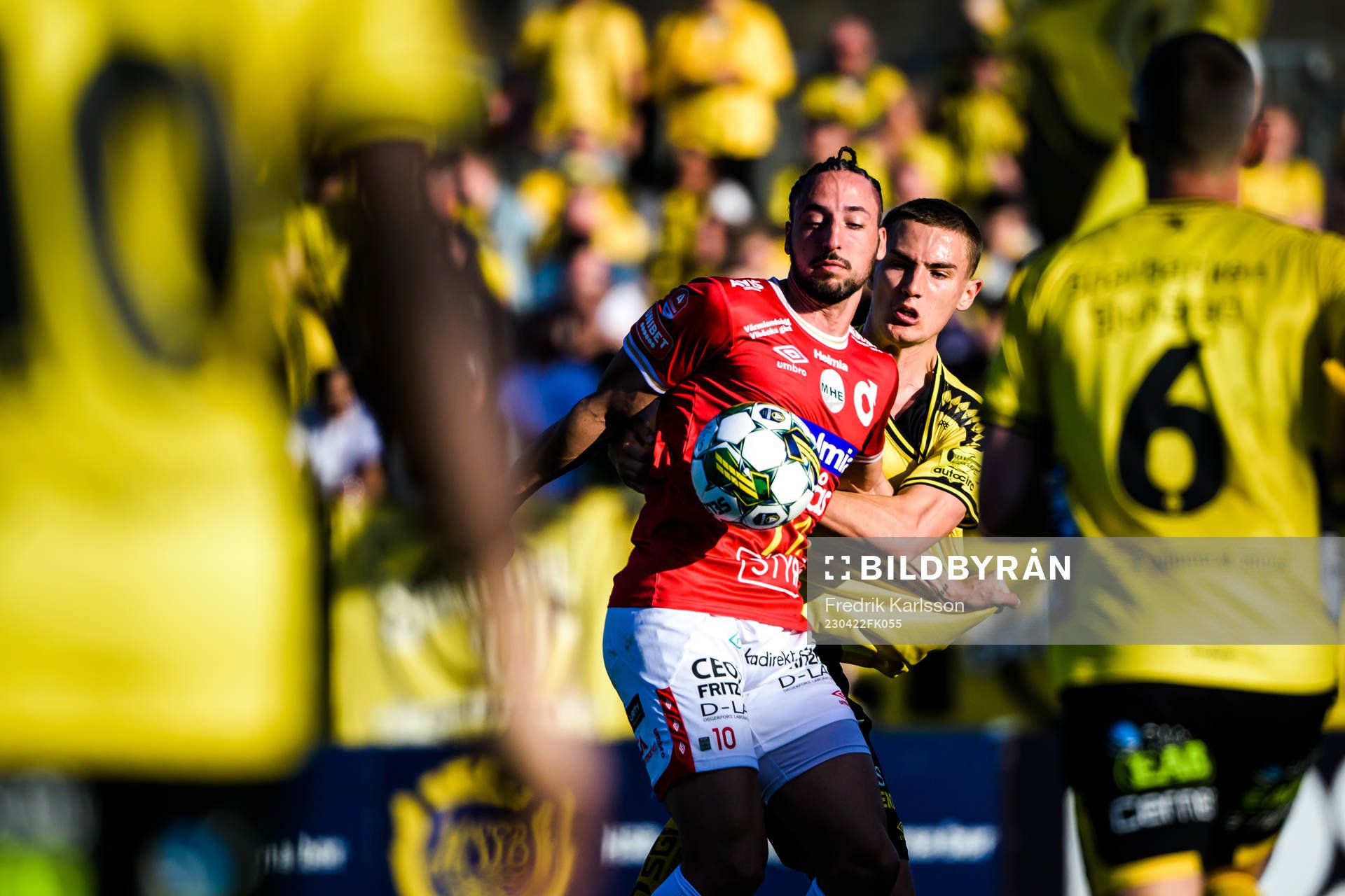 Degerfors Dijan Vukojevic och Elfsborgs Gustaf Lagerbielke