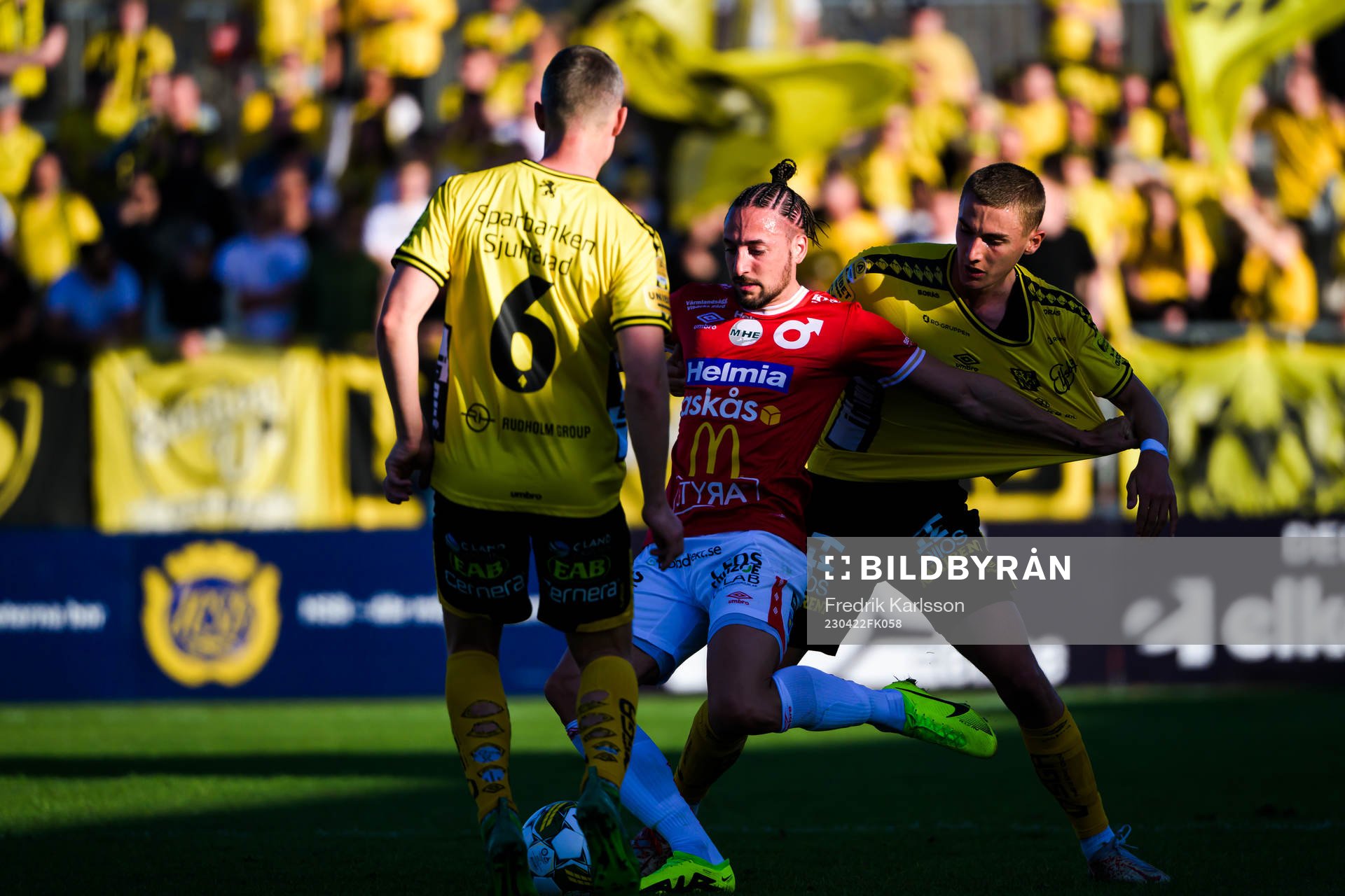 Degerfors Dijan Vukojevic och Elfsborgs Gustaf Lagerbielke