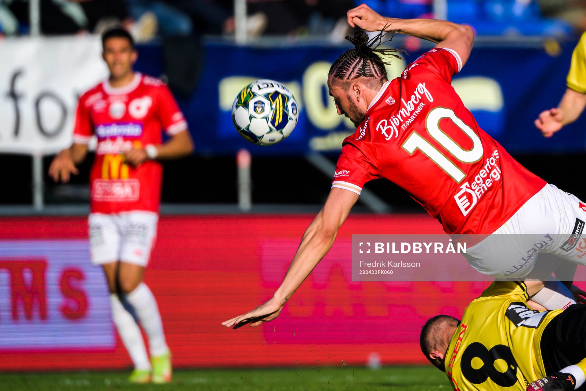 Degerfors Dijan Vukojevic och Elfsborgs Sebastian Holmen