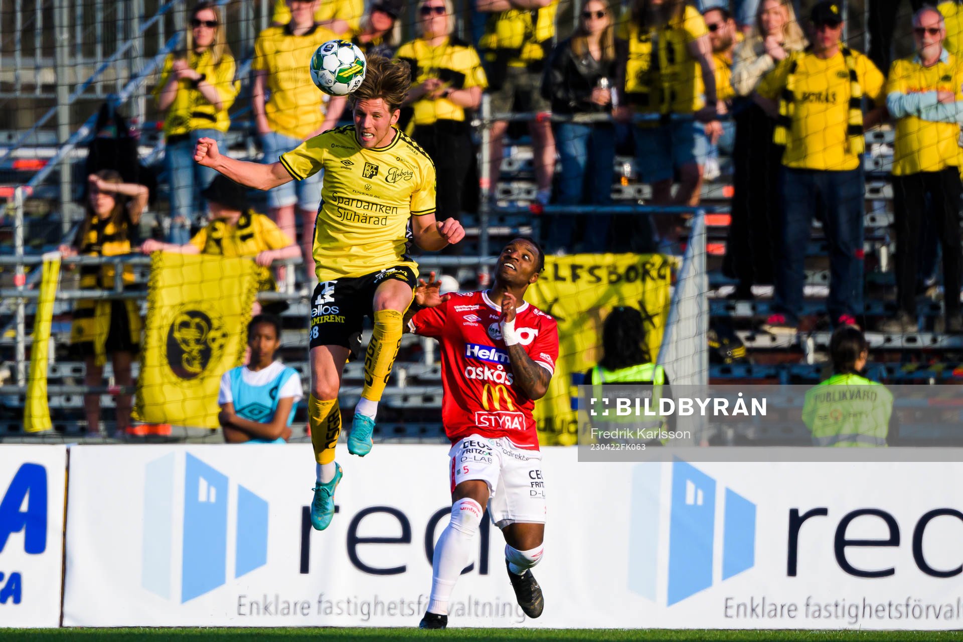 Elfsborgs Noah Söderberg och Degerfors Joseph - Claude