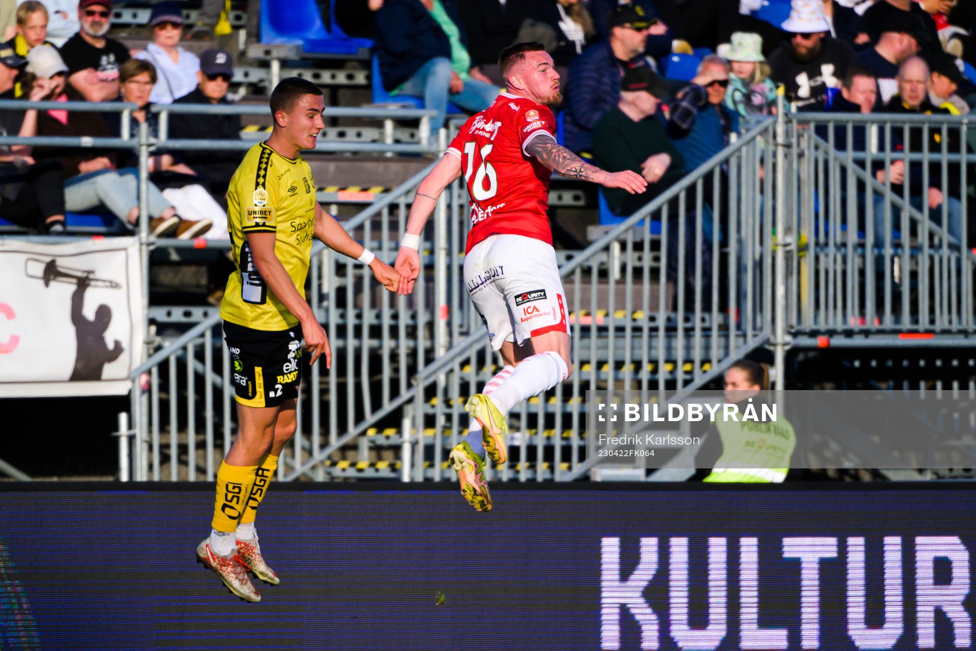 Elfsborgs Gustaf Lagerbielke och Degerfors Rasmus Örqvist