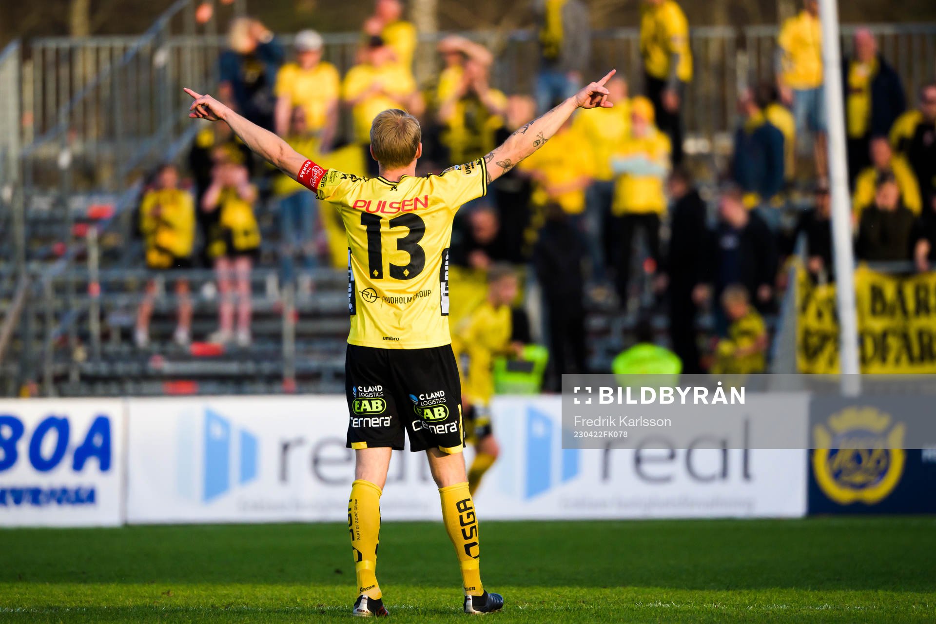 Elfsborgs Johan Larsson jublar