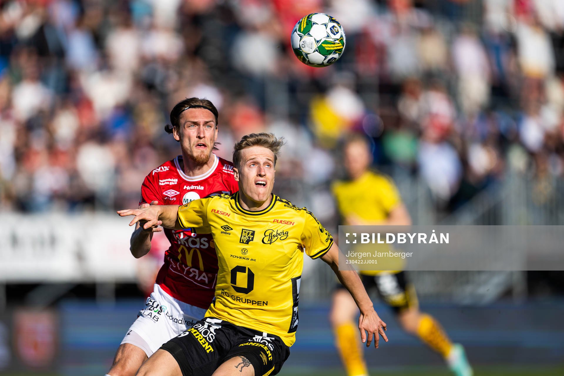 Degerfors Gustav Granath och Elfsborgs Jeppe Møldrup Okkels