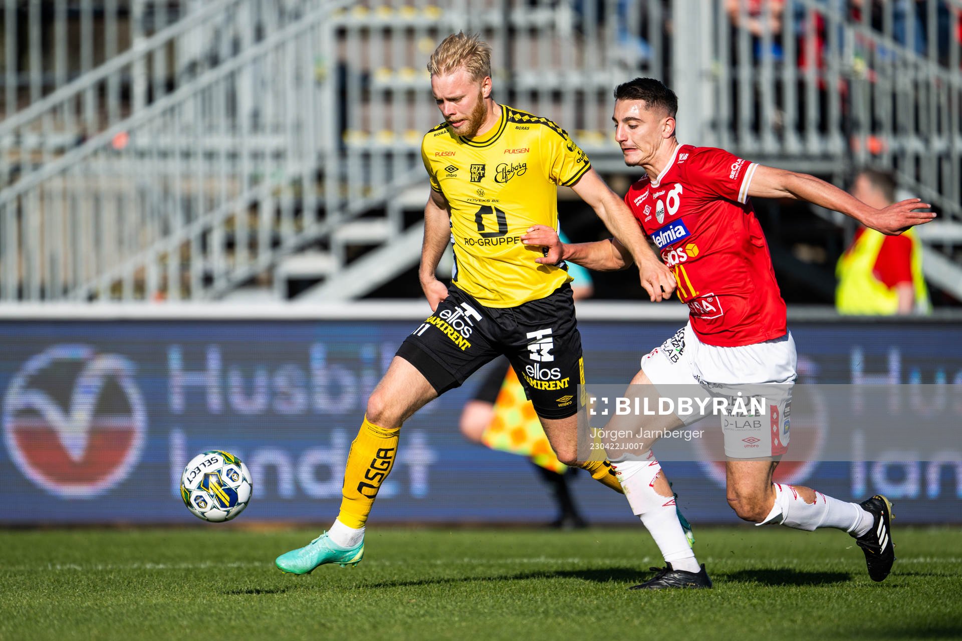 Elfsborgs Sveinn Guðjohnsen och Degerfors Seid Korac