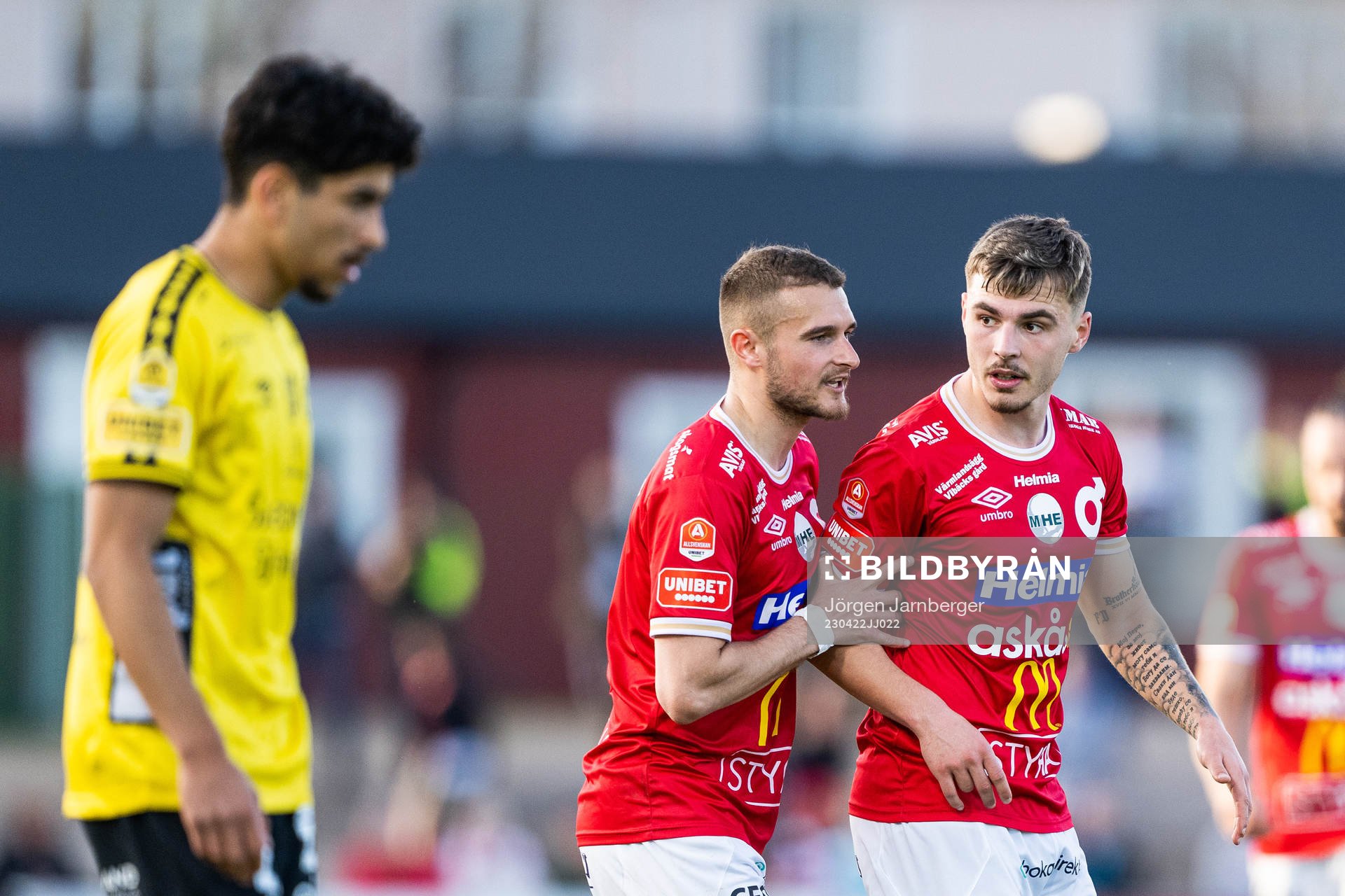 Degerfors Christos Gravius och Damjan Pavlovic