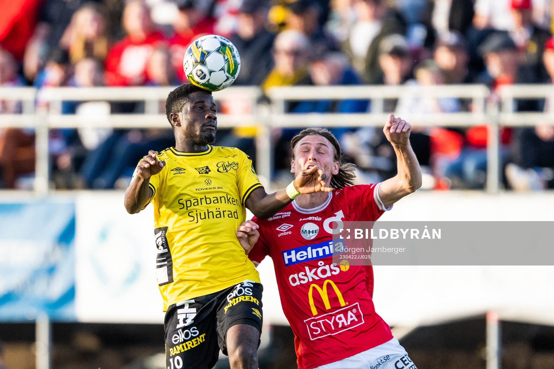 Elfsborgs Michael Baidoo och Degerfors Gustav Granath