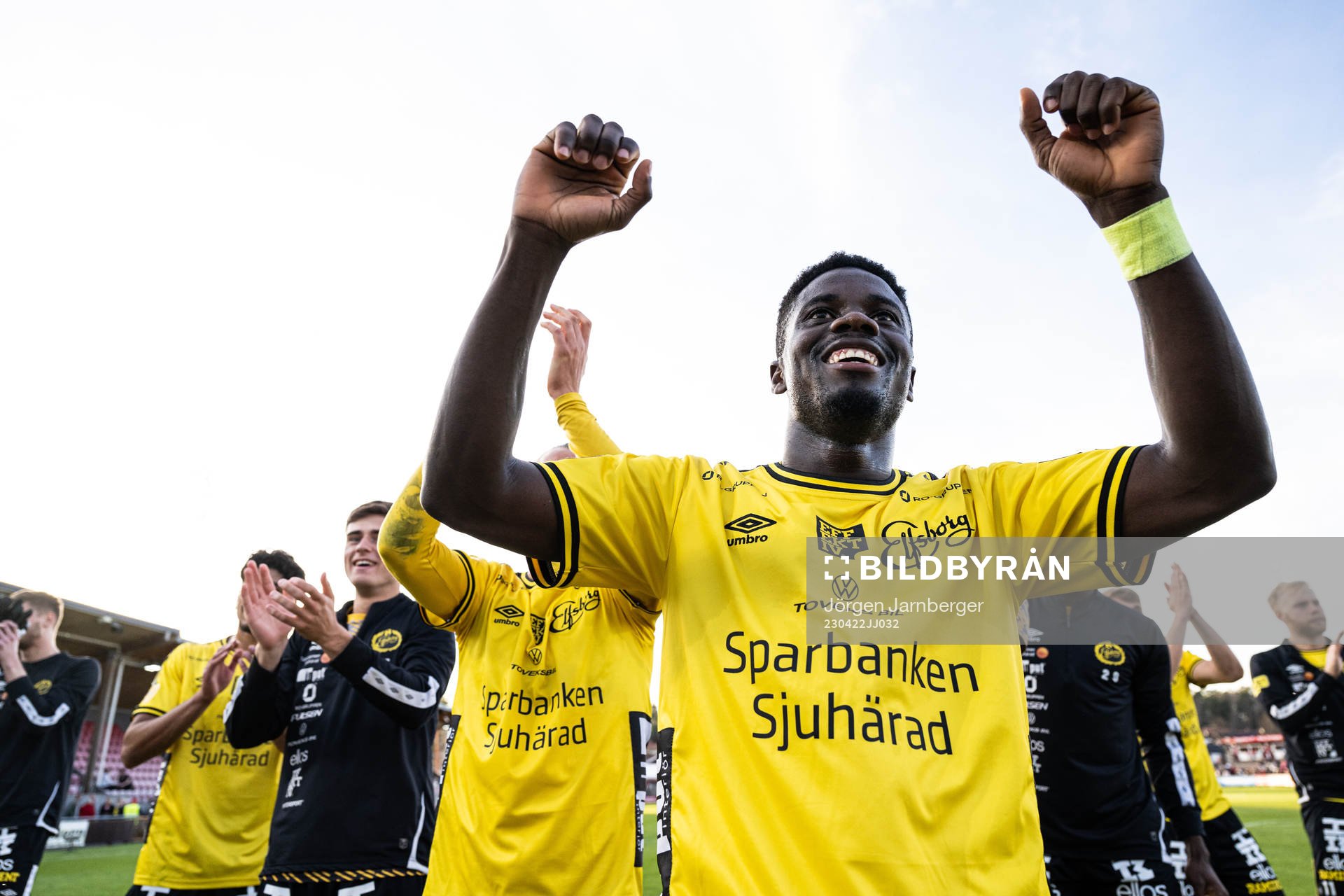 Elfsborgs Michael Baidoo jublar