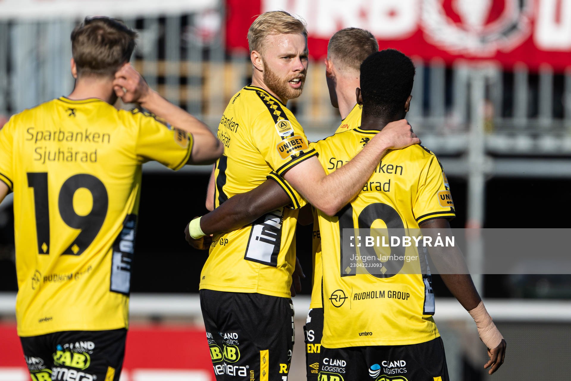 Elfsborgs Sveinn Guðjohnsen jublar