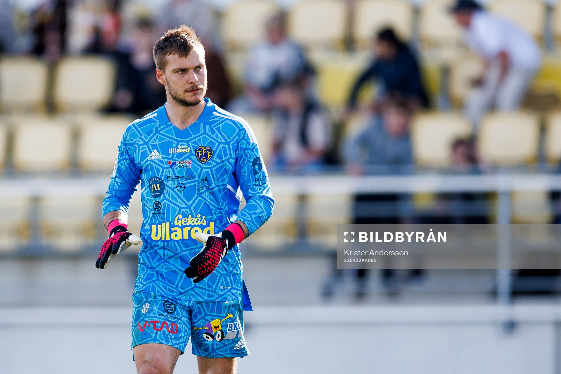 Falkenbergs målvakt Anton Andersson