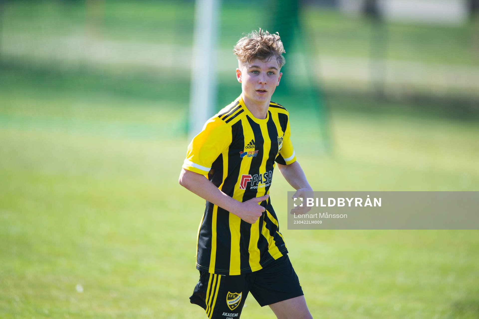 IFK Hässleholm Noah Flink i matchen i U17 mellan IFK