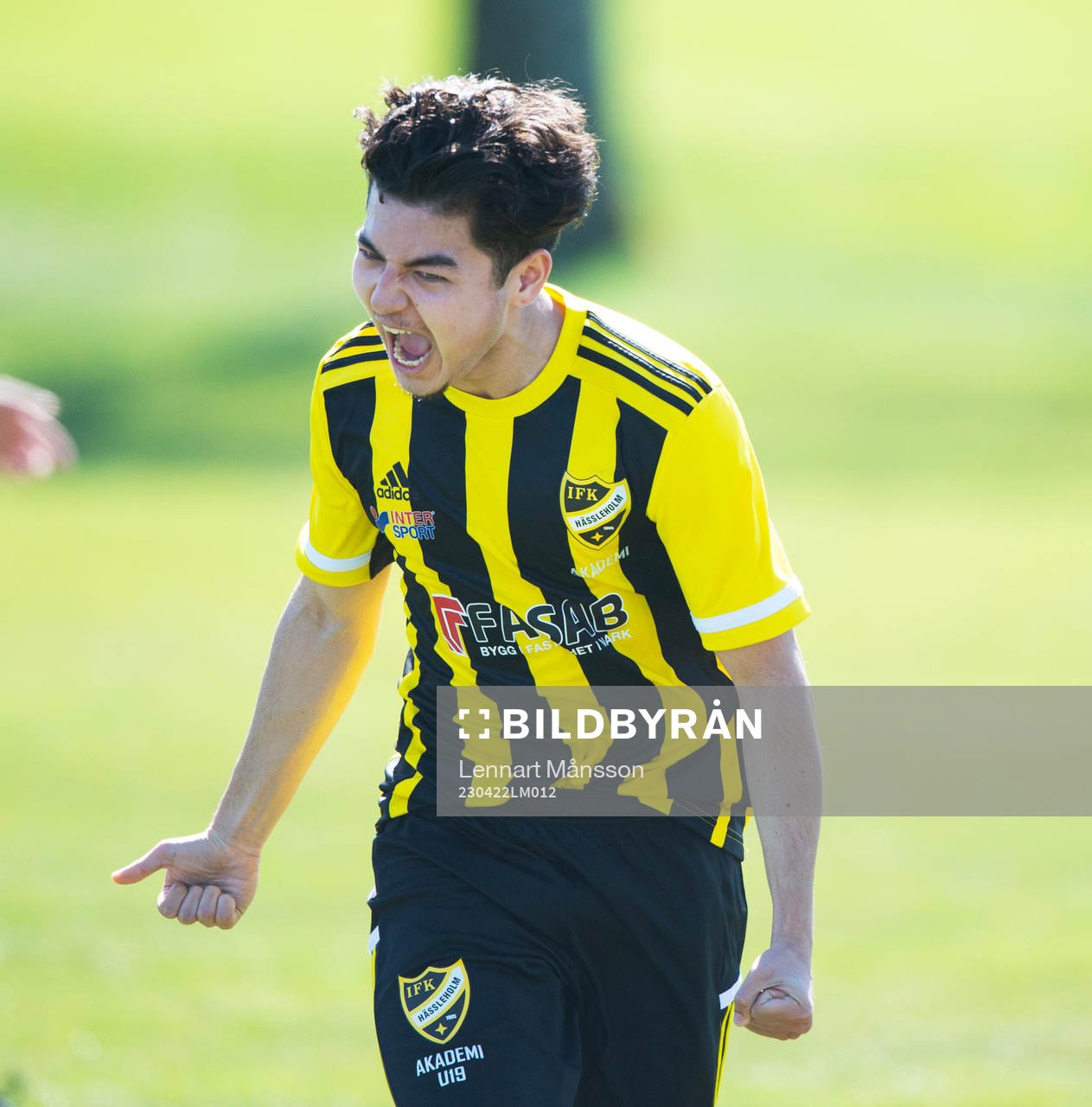 IFK Hässleholms Alireza Nasari jublar