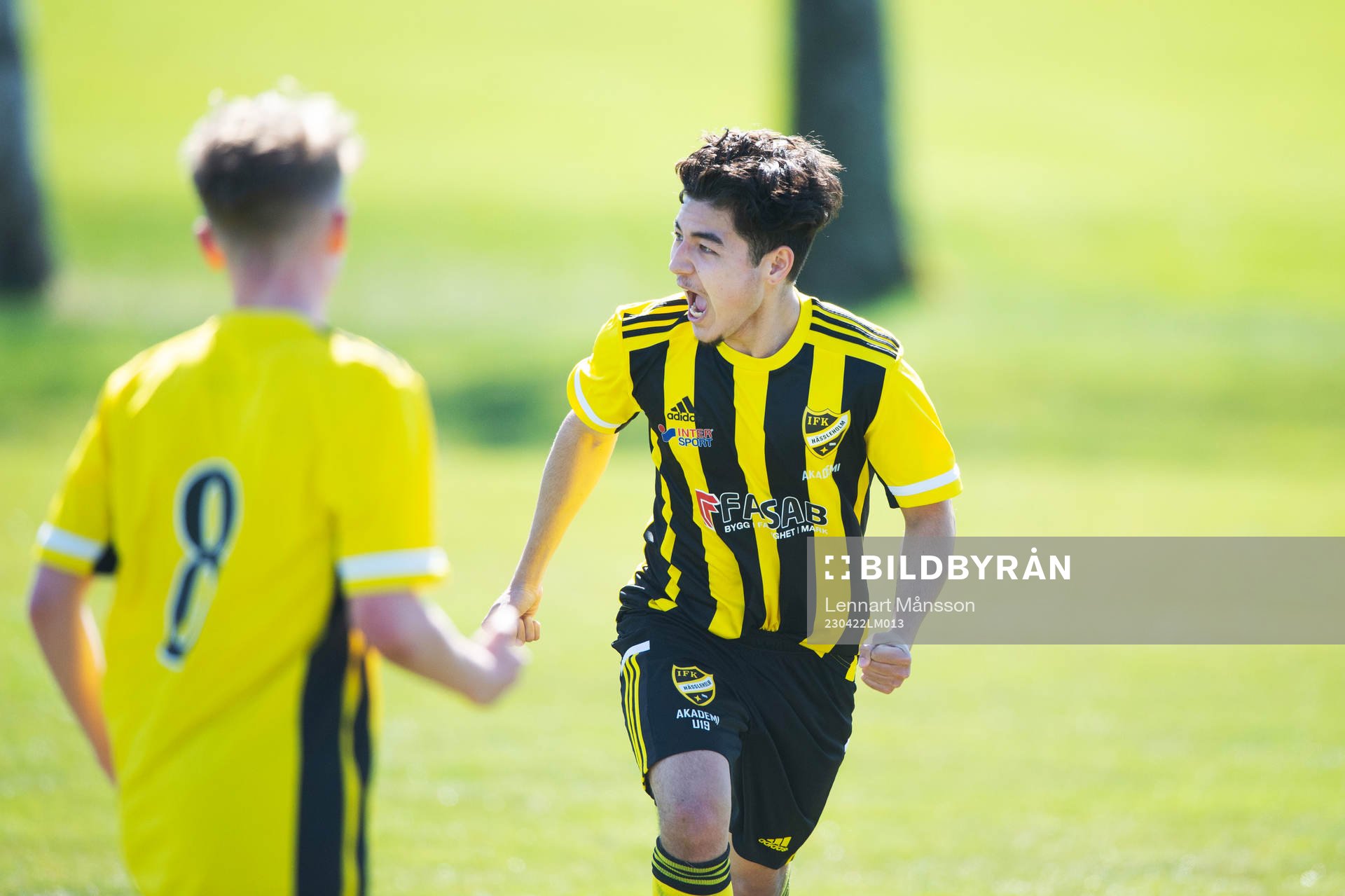 IFK Hässleholms Alireza Nasari jublar