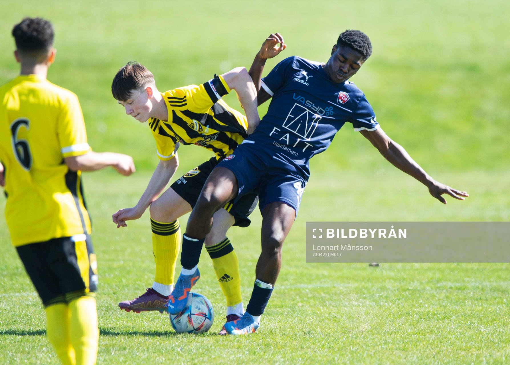 IFK Hässleholms Gustav Persson i matchen i U17 mellan IFK