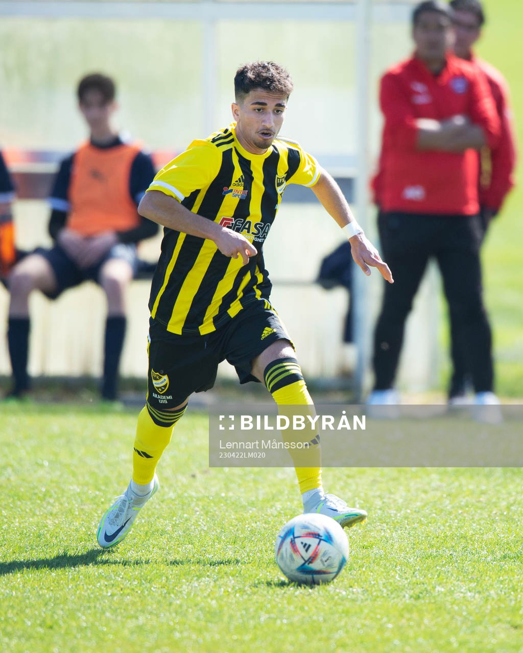 IFK Hässleholms Jan Alsalo i matchen i U17 mellan IFK