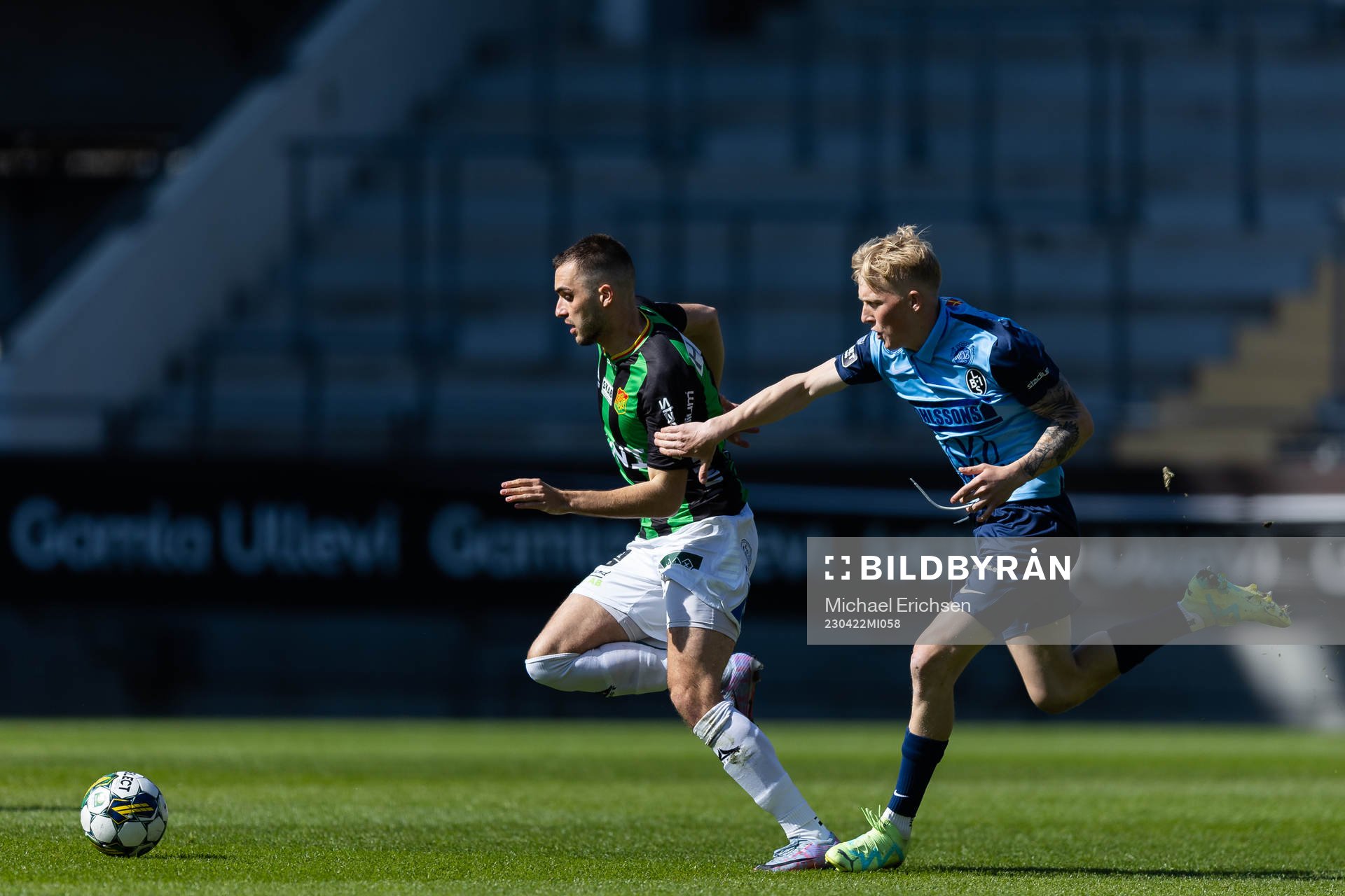 GAIS Egzon Binaku och Landskronas Melker Widell