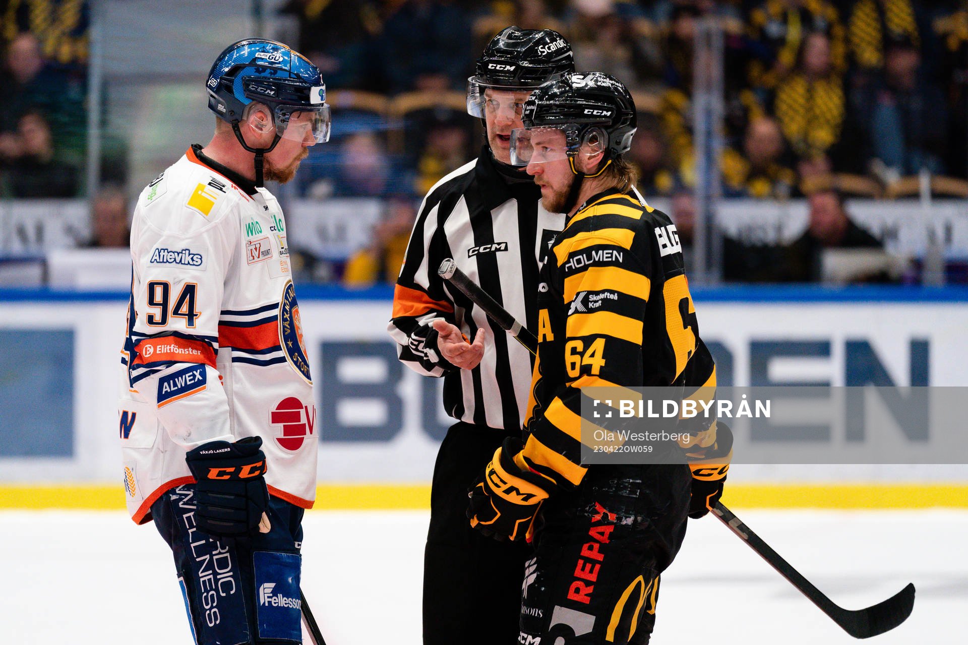 Växjös Joel Persson och Skellefteås Jonathan Pudas