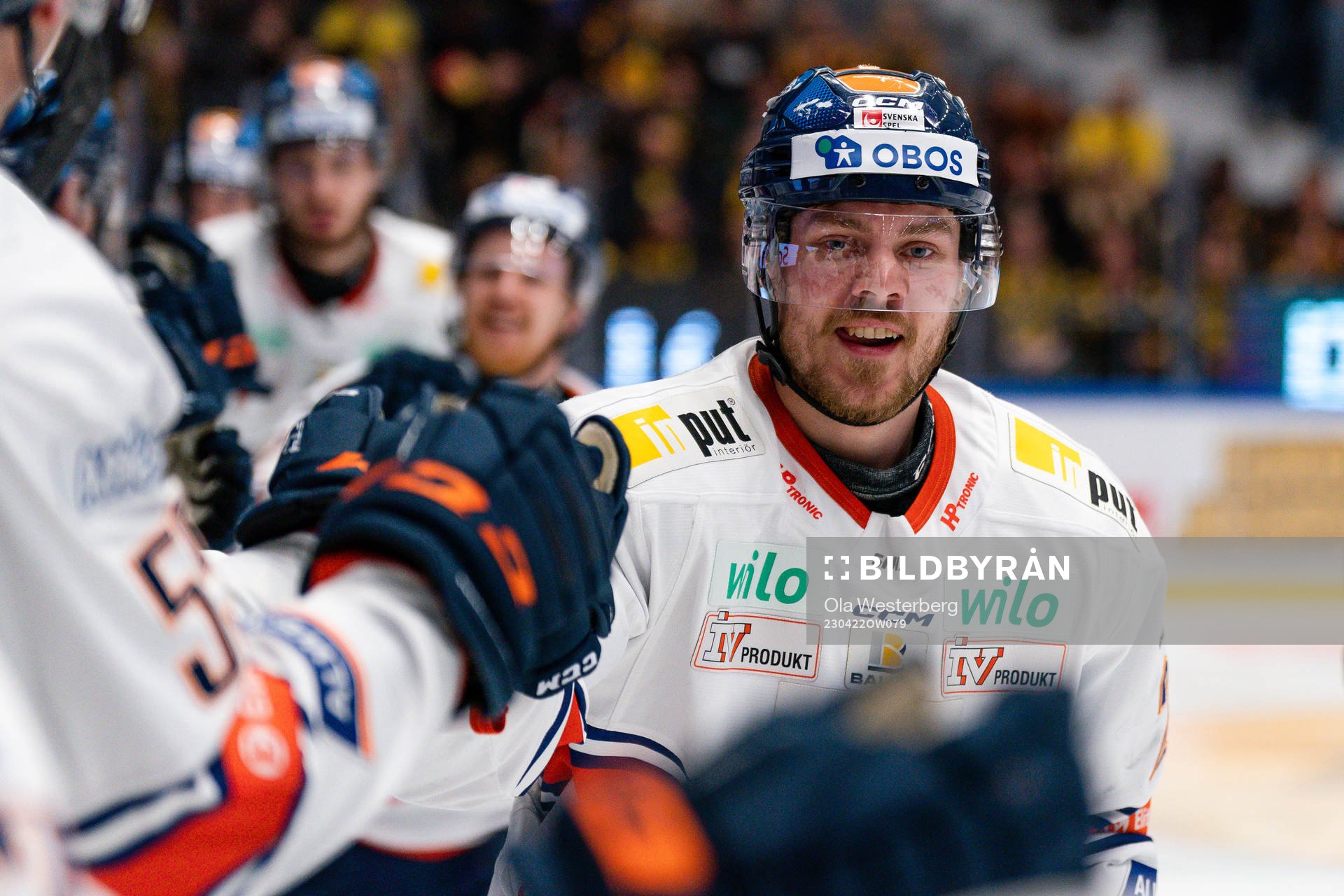 Växjös Joel Kellman jublar