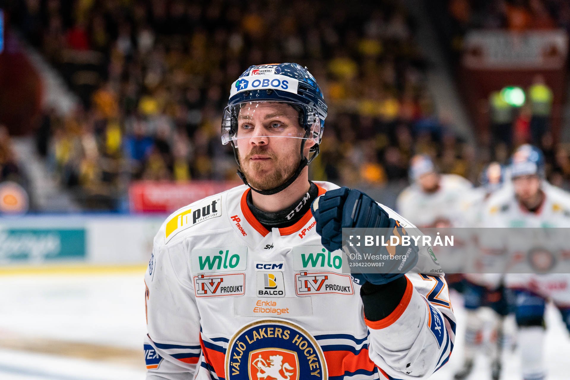 Växjös Joel Kellman jublar