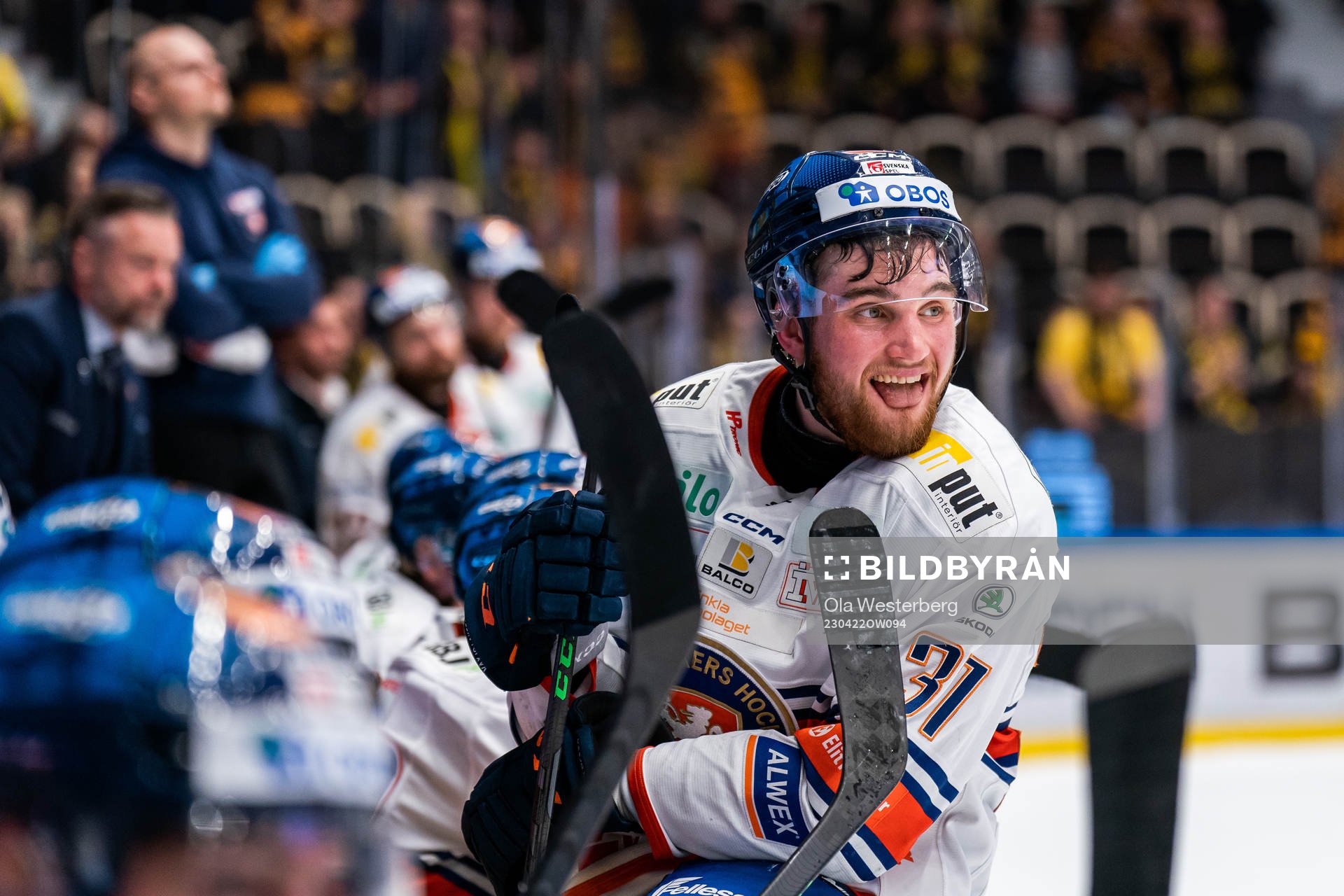 Växjös Glenn Gustafsson jublar