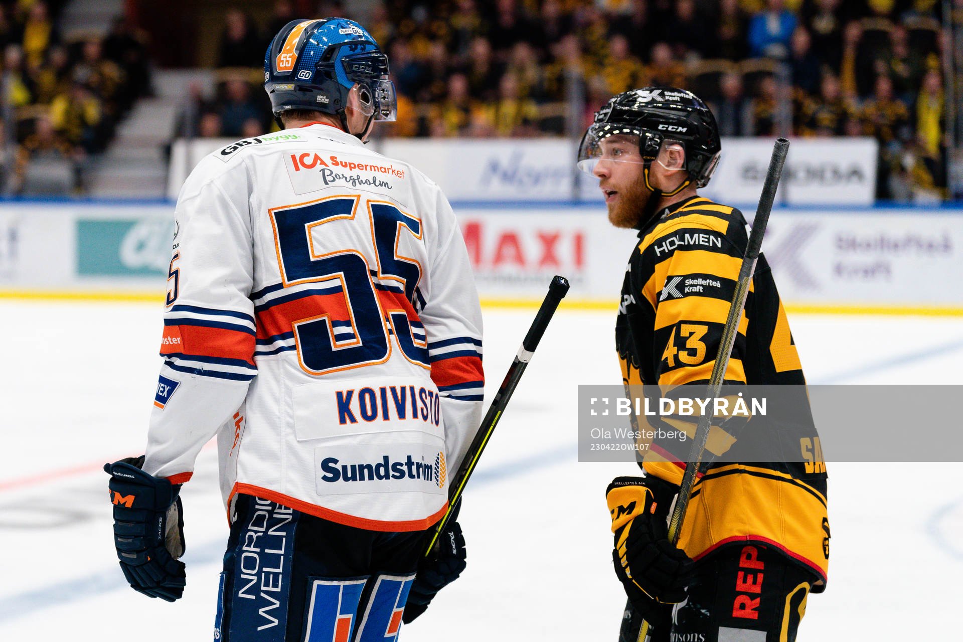 Växjös Miika Koivisto och Skellefteås Filip Sandberg