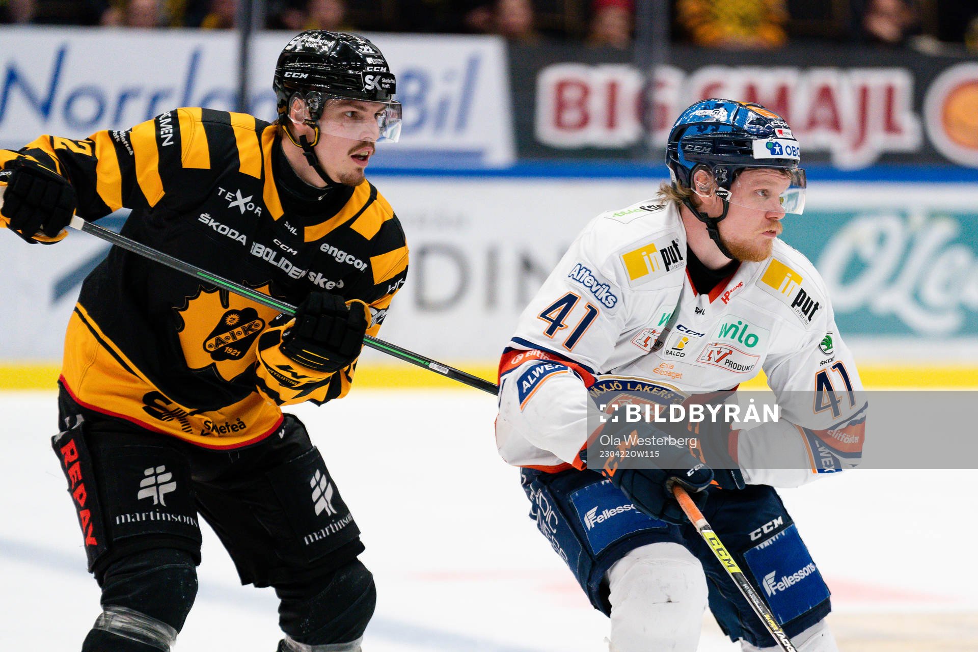 Skellefteås Jonathan Johnsson och Växjös Ludvig Nilsson
